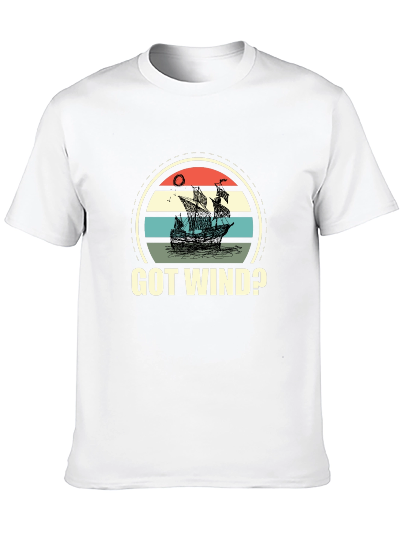 Got Wind? Retro Ship Graphic T-Shirt