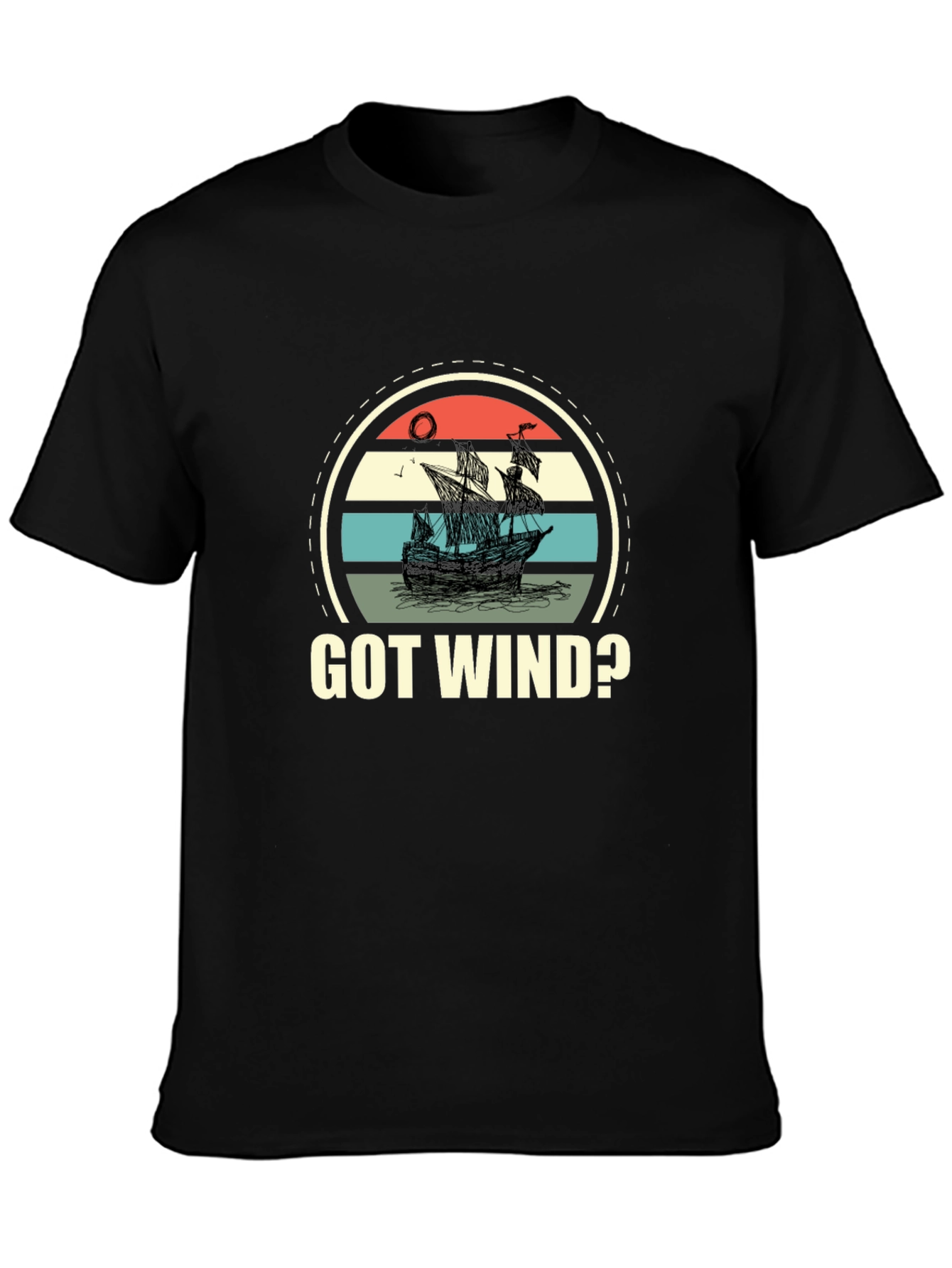 Got Wind? Retro Ship Graphic T-Shirt