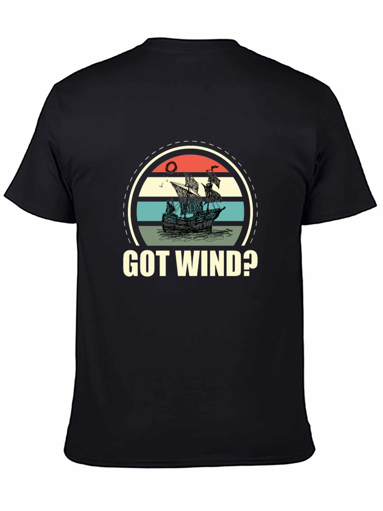 Got Wind? Retro Ship Graphic T-Shirt