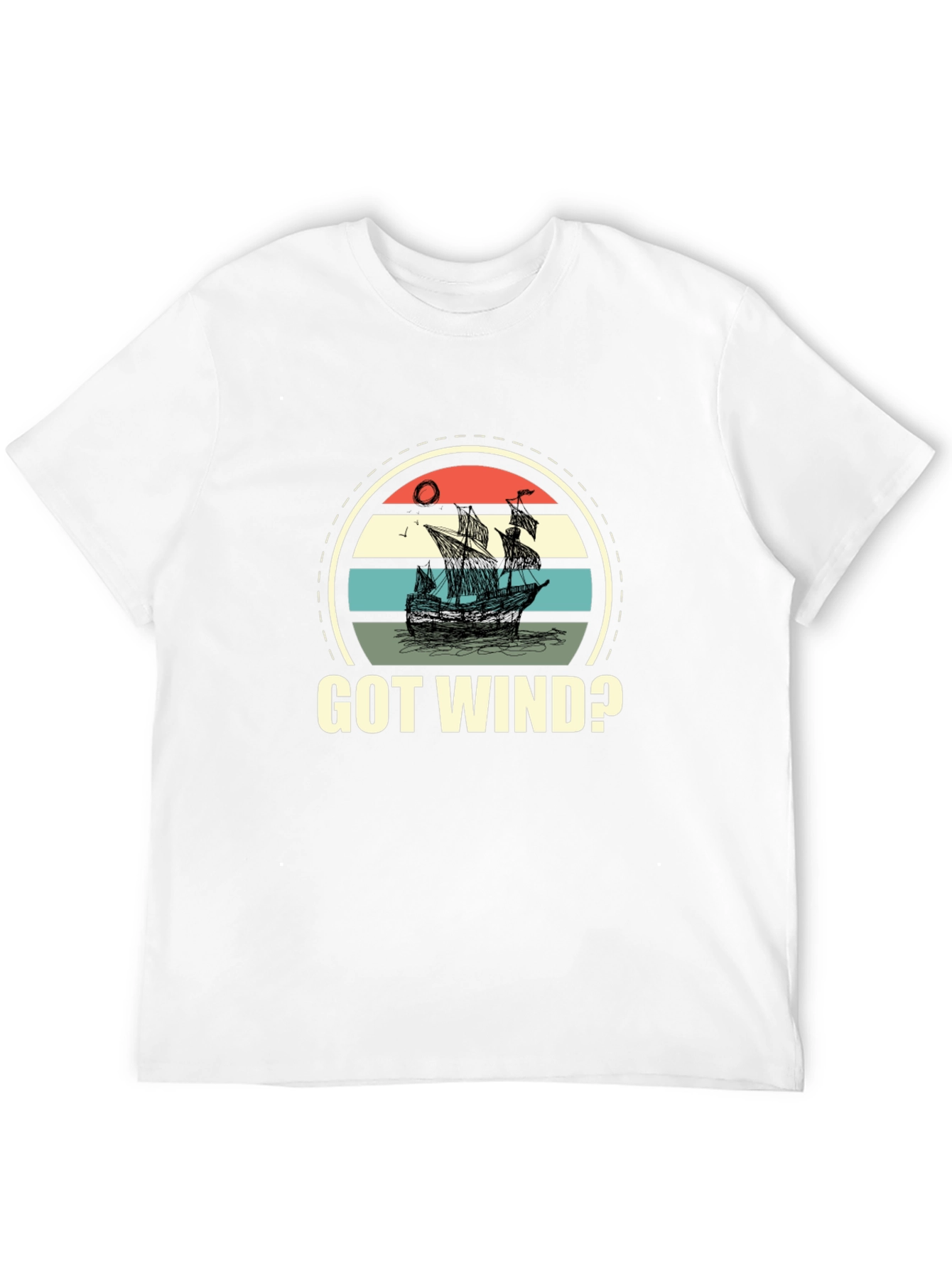 Got Wind? Retro Ship Graphic T-Shirt