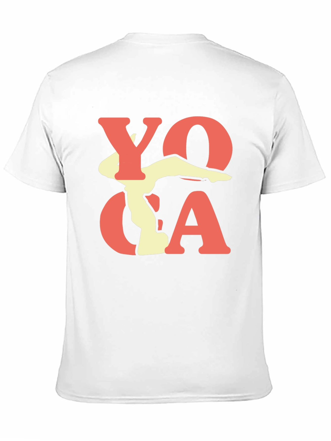 Yoga Pose Graphic Print Black T-Shirt