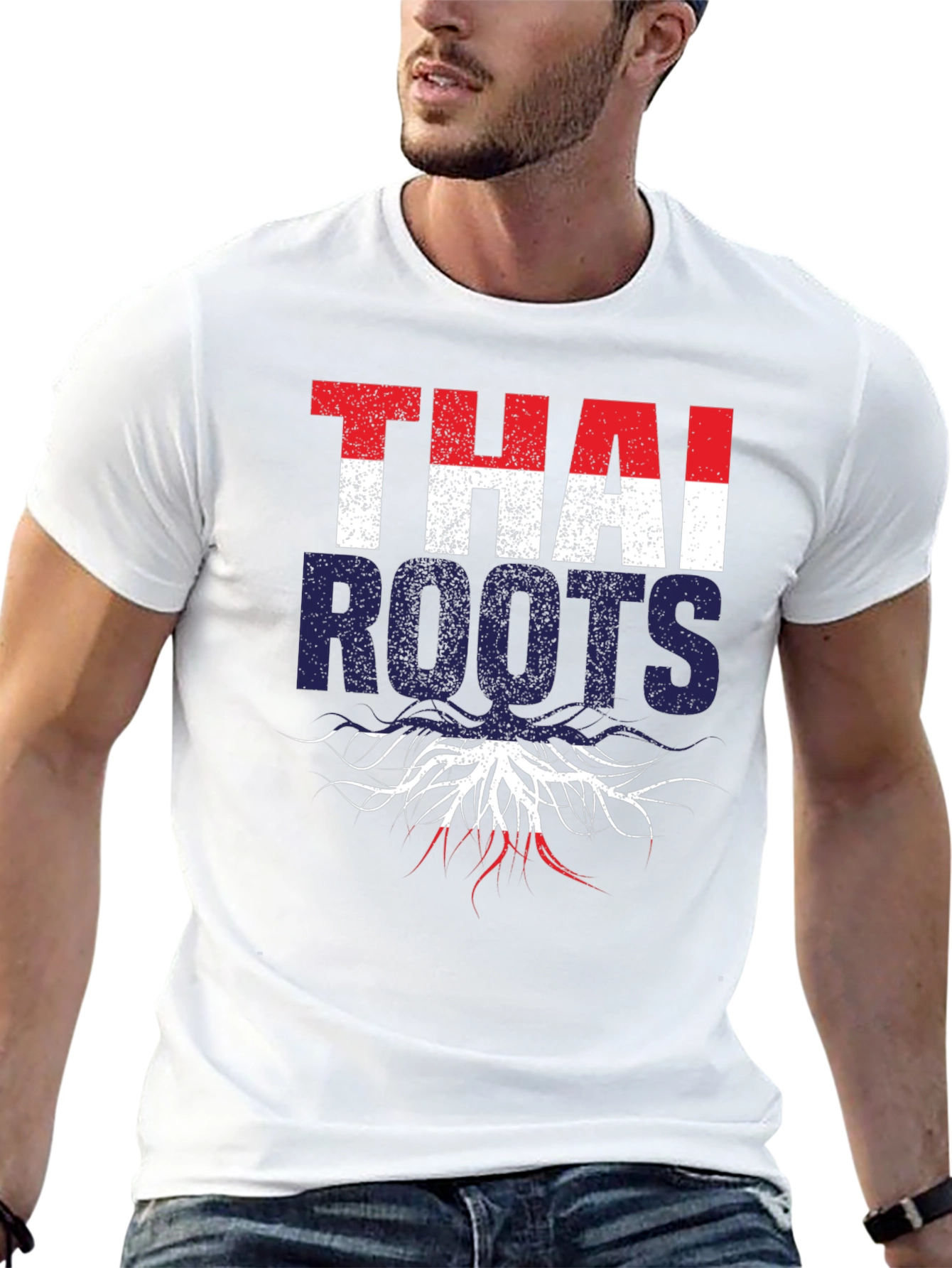 Thai Roots Graphic T-Shirt - Black