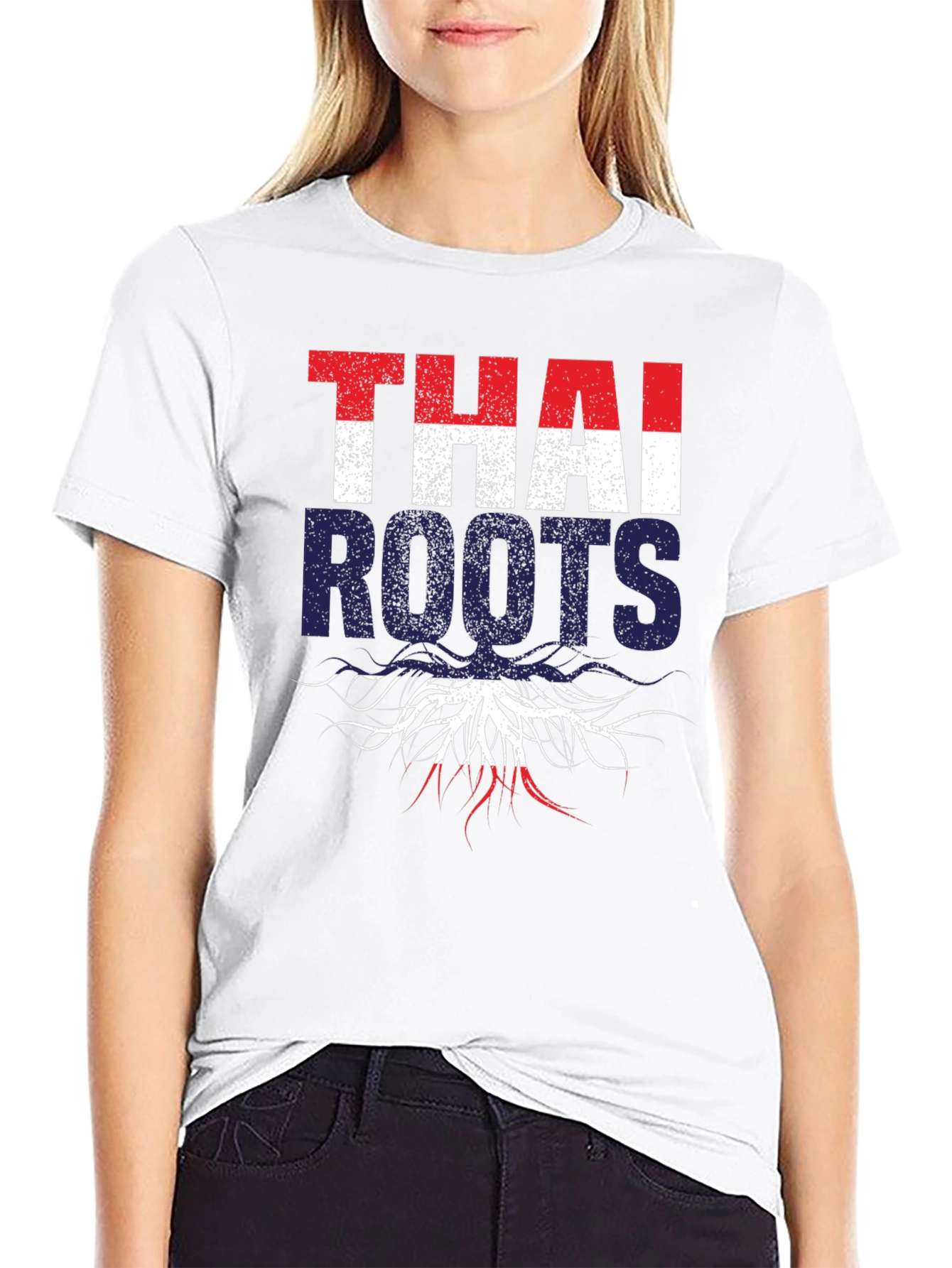 Thai Roots Graphic T-Shirt - Black