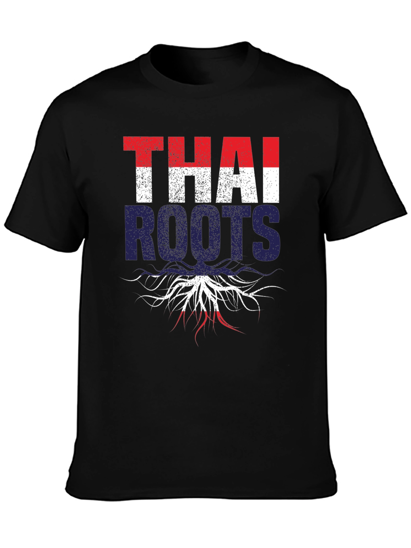Thai Roots Graphic T-Shirt - Black
