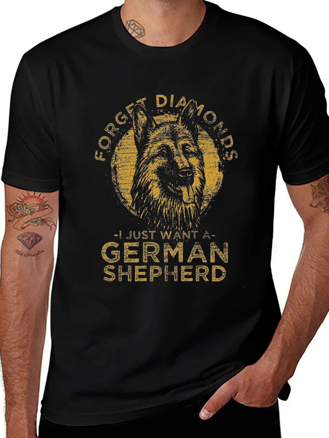 Forget Diamonds German Shepherd T-Shirt