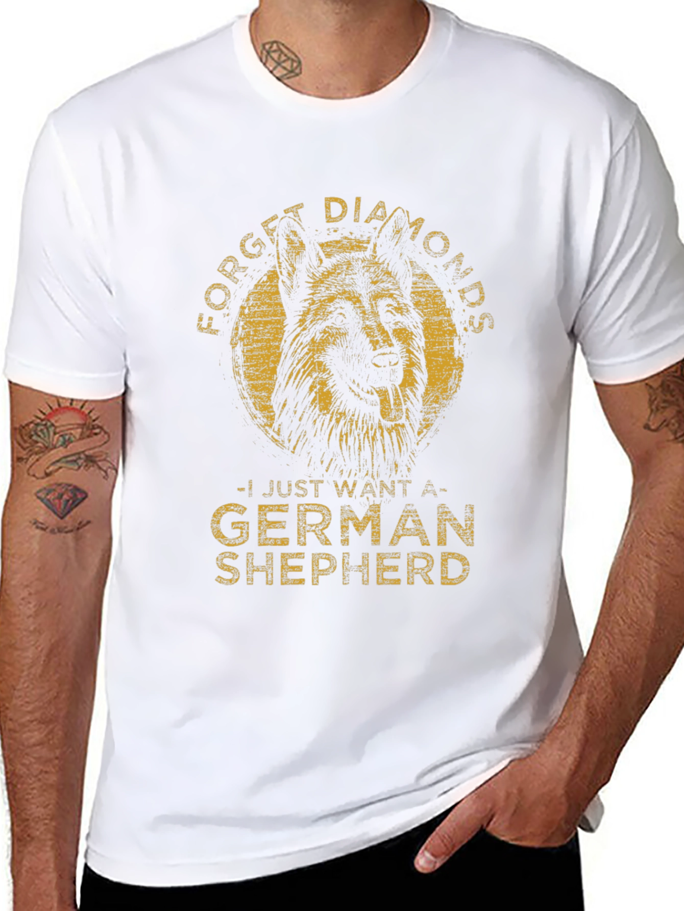 Forget Diamonds German Shepherd T-Shirt