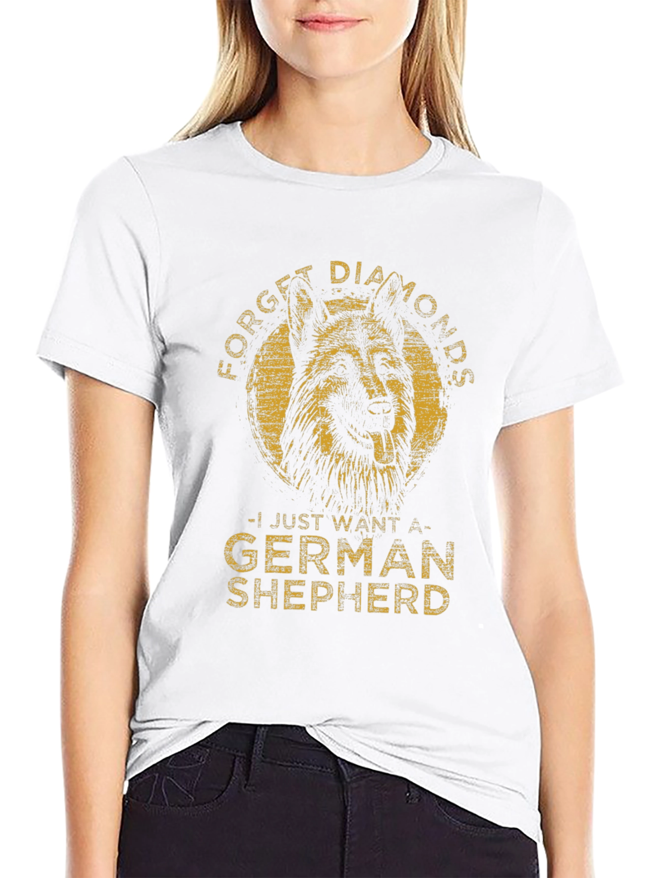 Forget Diamonds German Shepherd T-Shirt