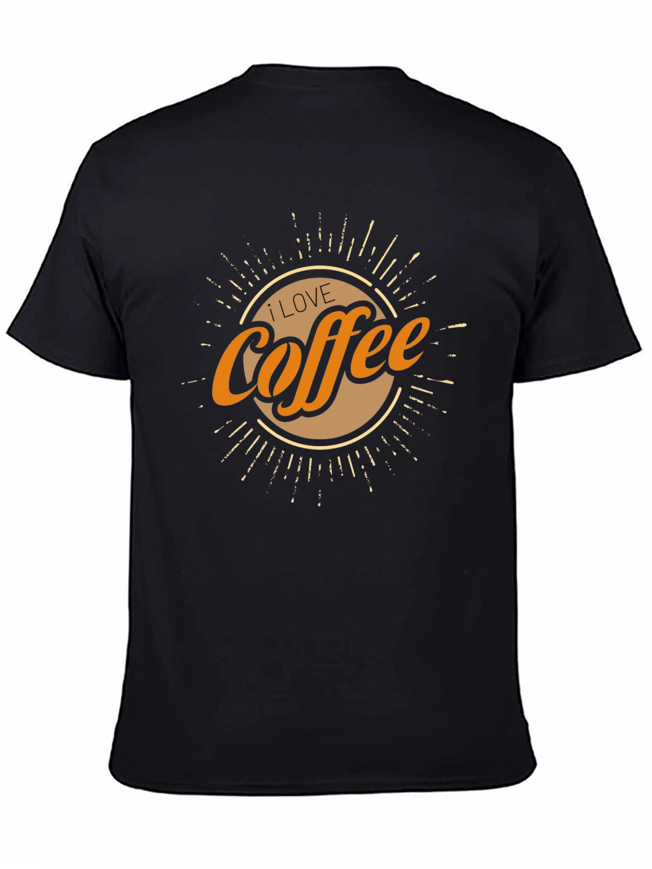 I Love Coffee Graphic Tee - Black