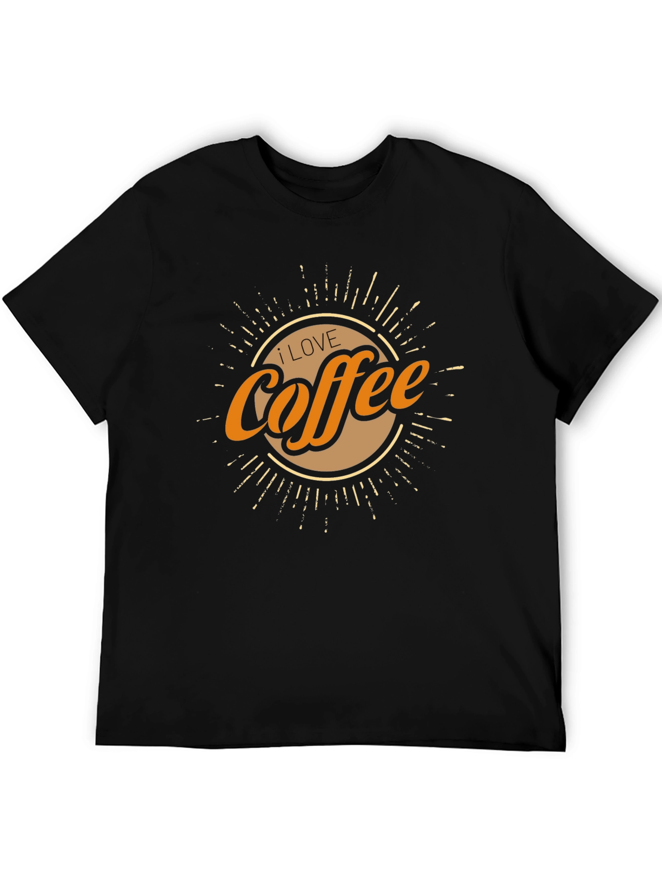 I Love Coffee Graphic Tee - Black