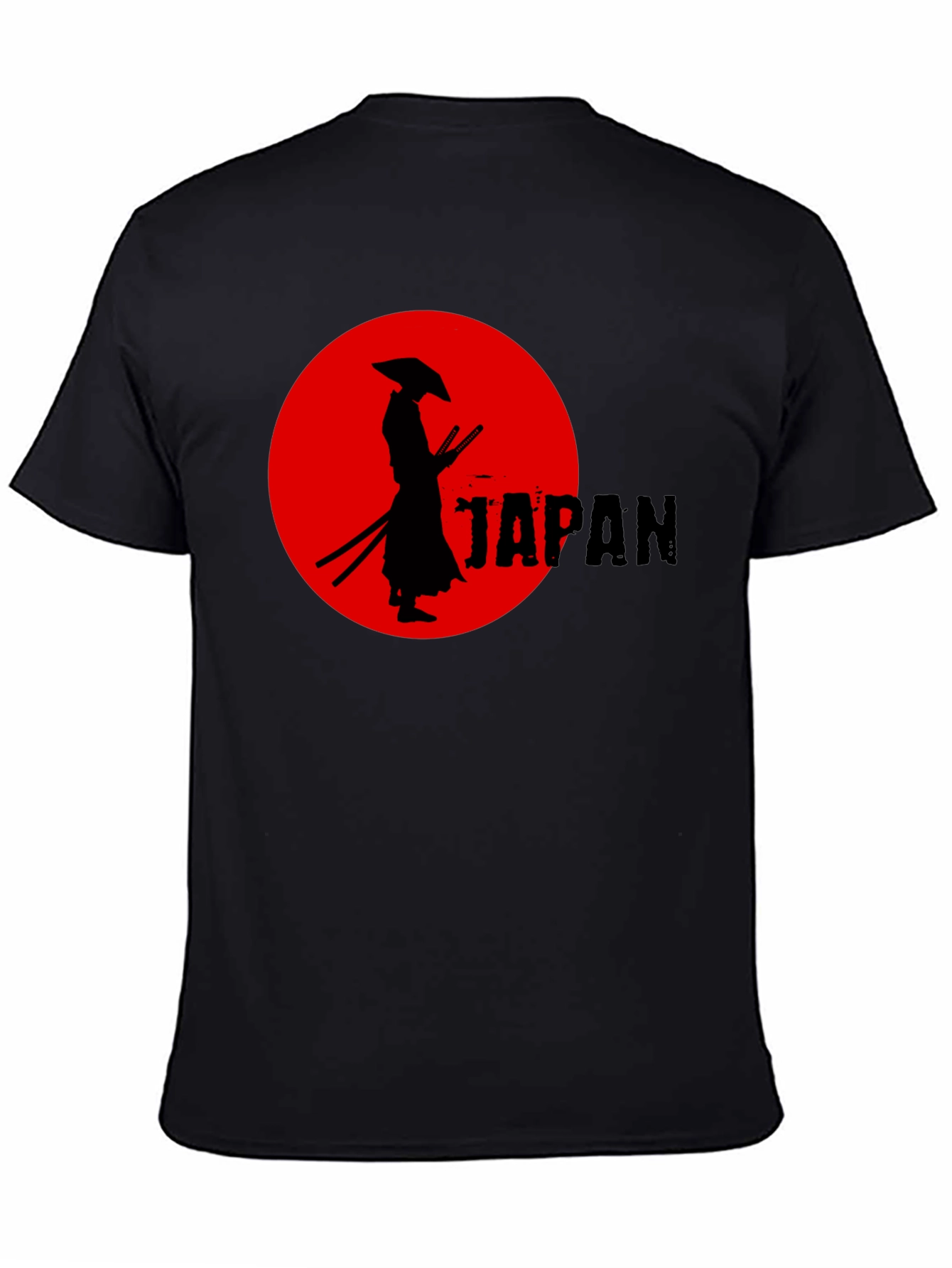 Samurai Japan Graphic Tee - Cool Black T-Shirt