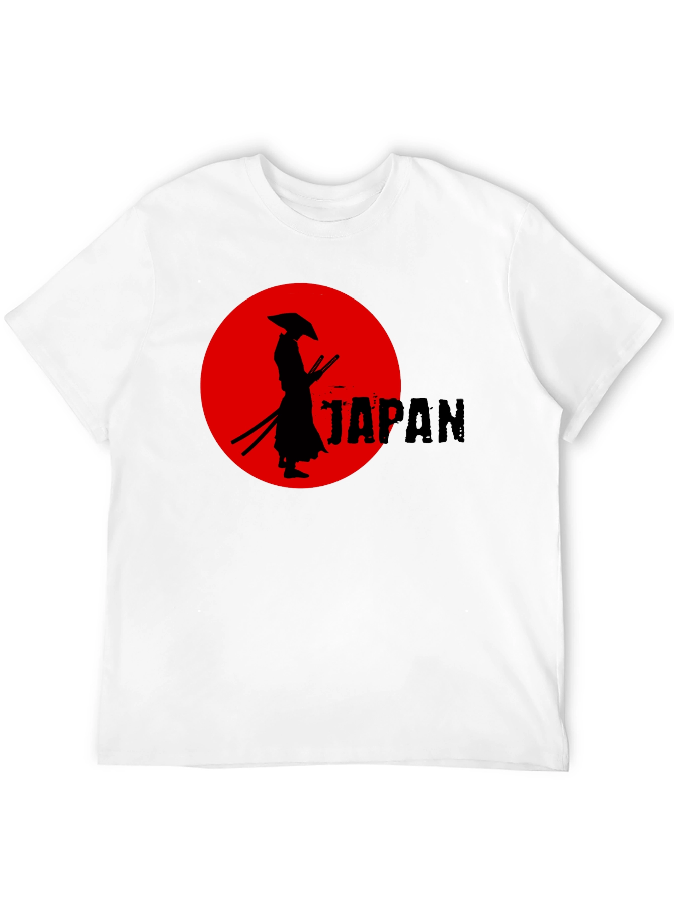 Samurai Japan Graphic Tee - Cool Black T-Shirt