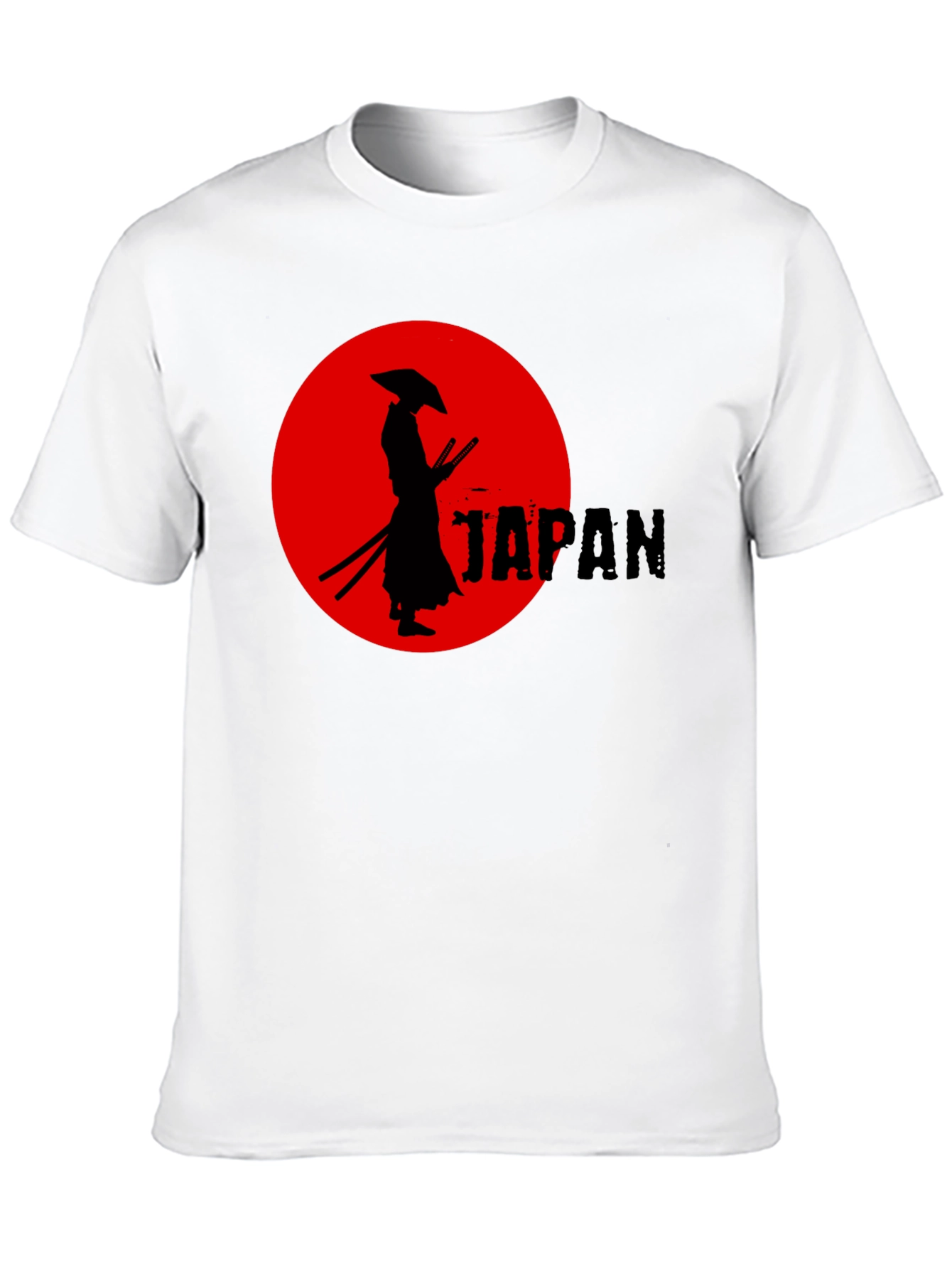 Samurai Japan Graphic Tee - Cool Black T-Shirt