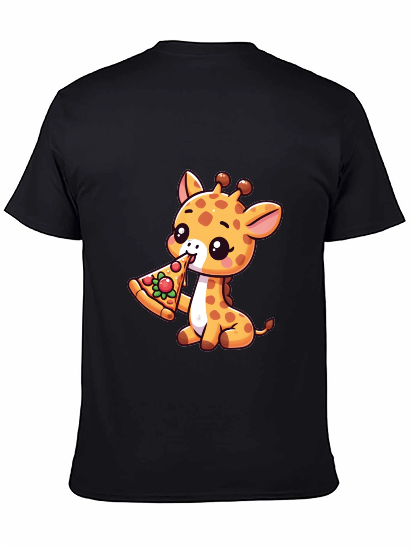 Cute Giraffe Pizza Lover T-Shirt
