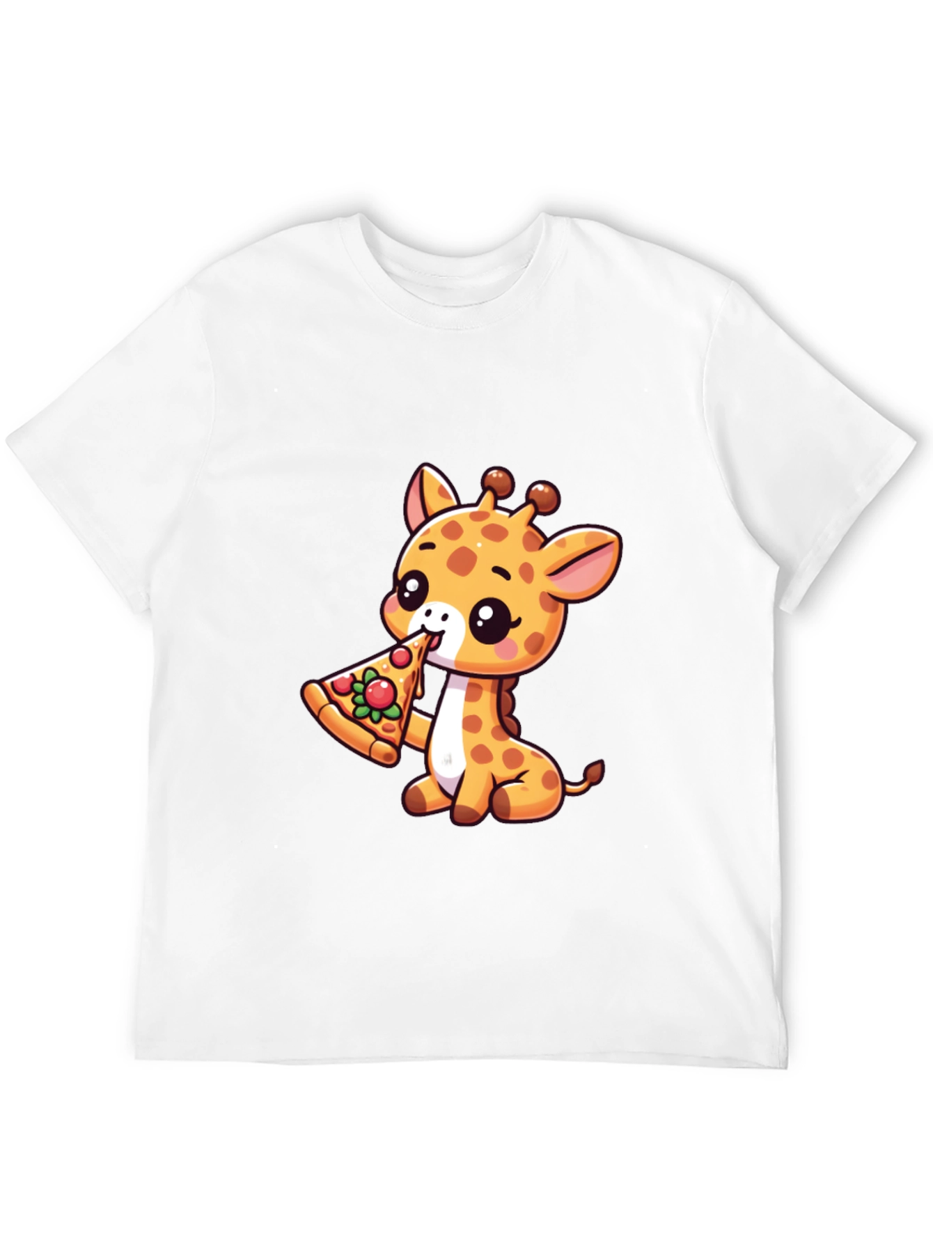 Cute Giraffe Pizza Lover T-Shirt