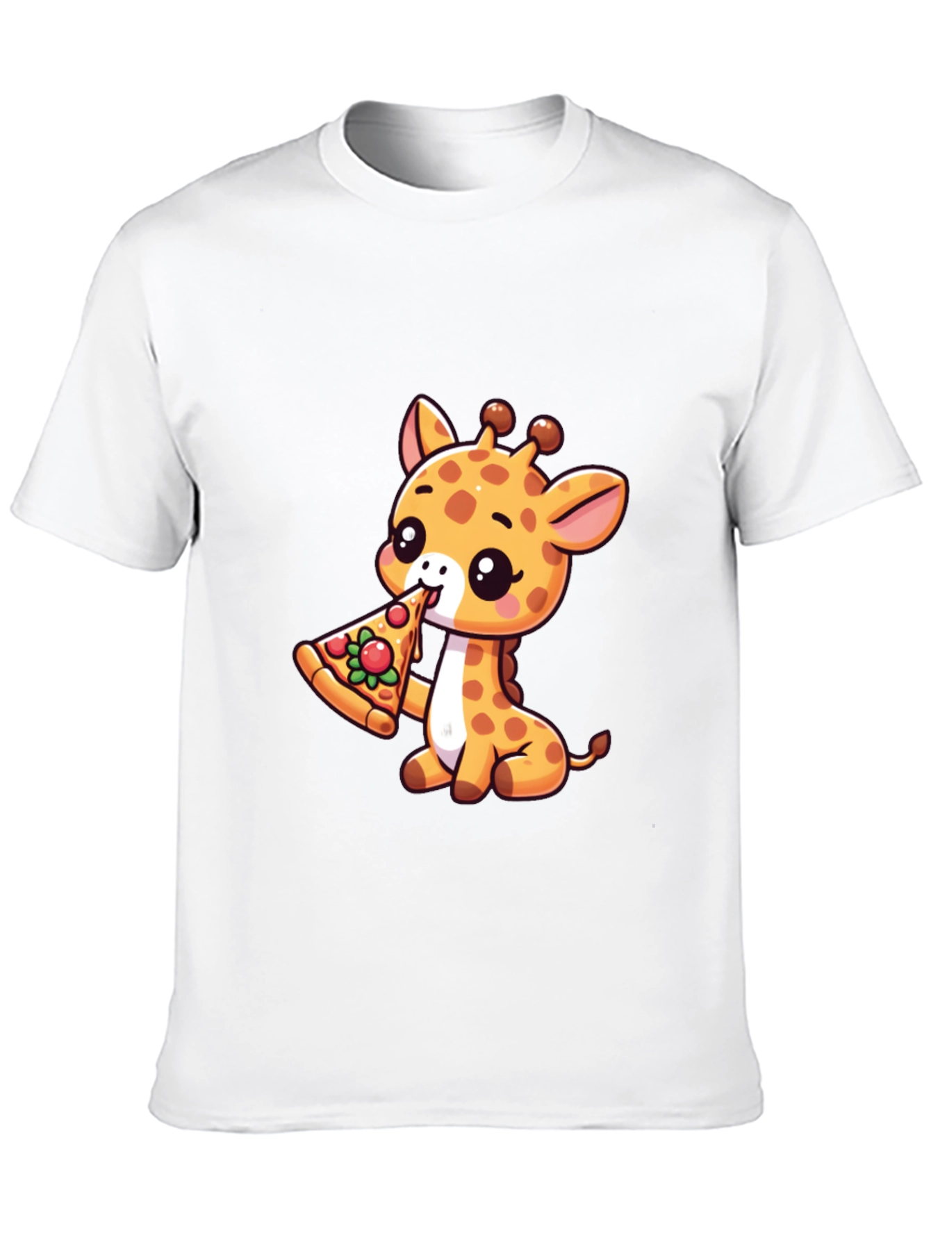 Cute Giraffe Pizza Lover T-Shirt