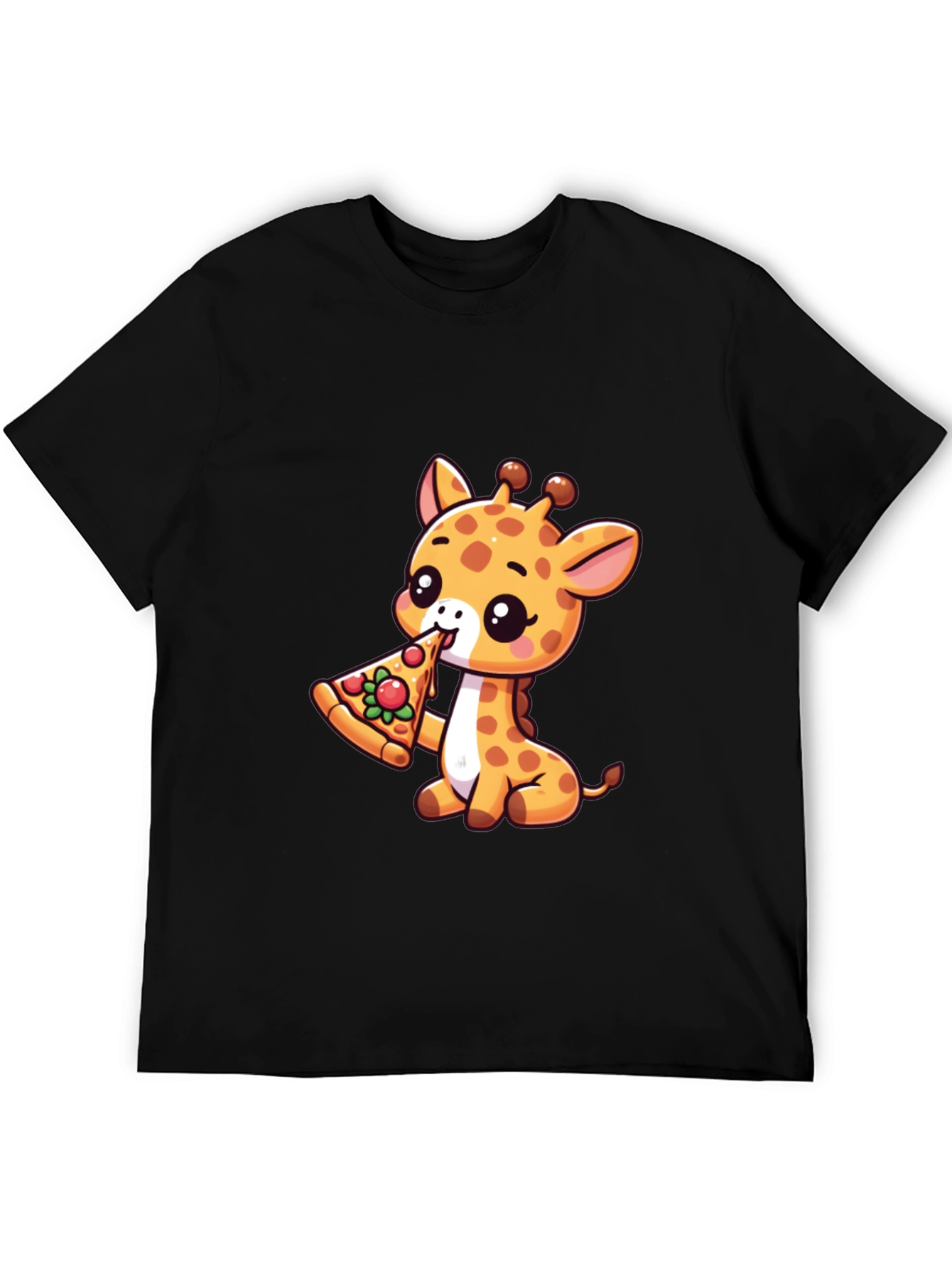 Cute Giraffe Pizza Lover T-Shirt