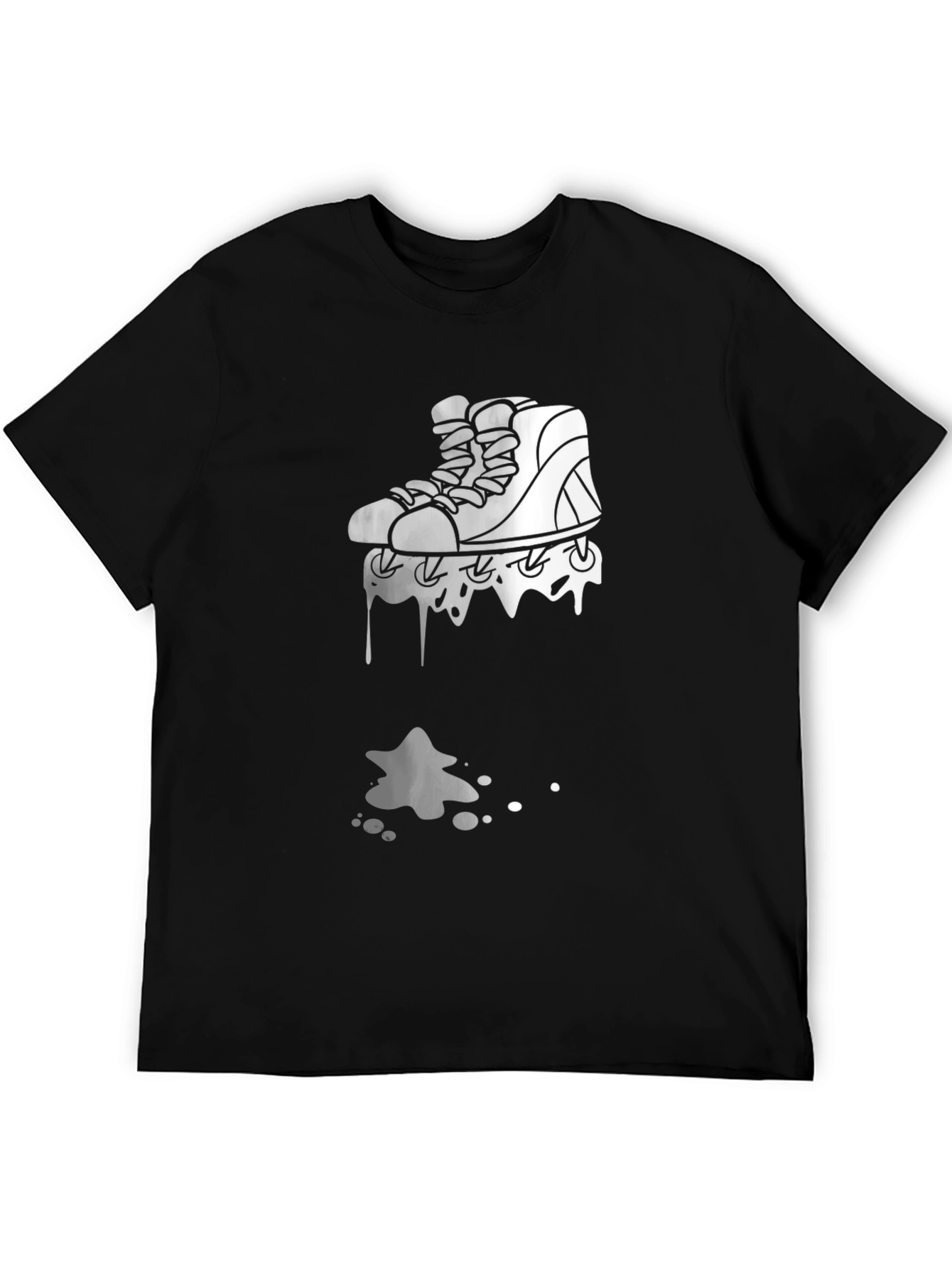 Skate Drip Black Graphic Tee