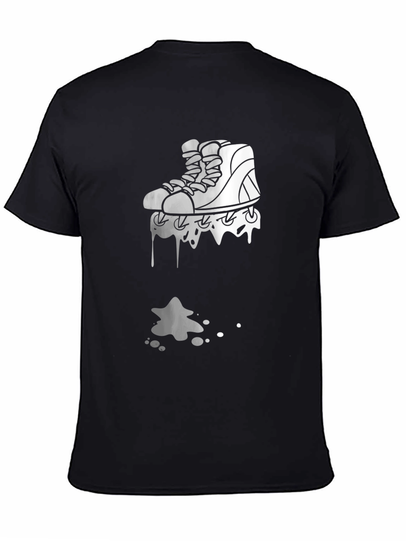 Skate Drip Black Graphic Tee