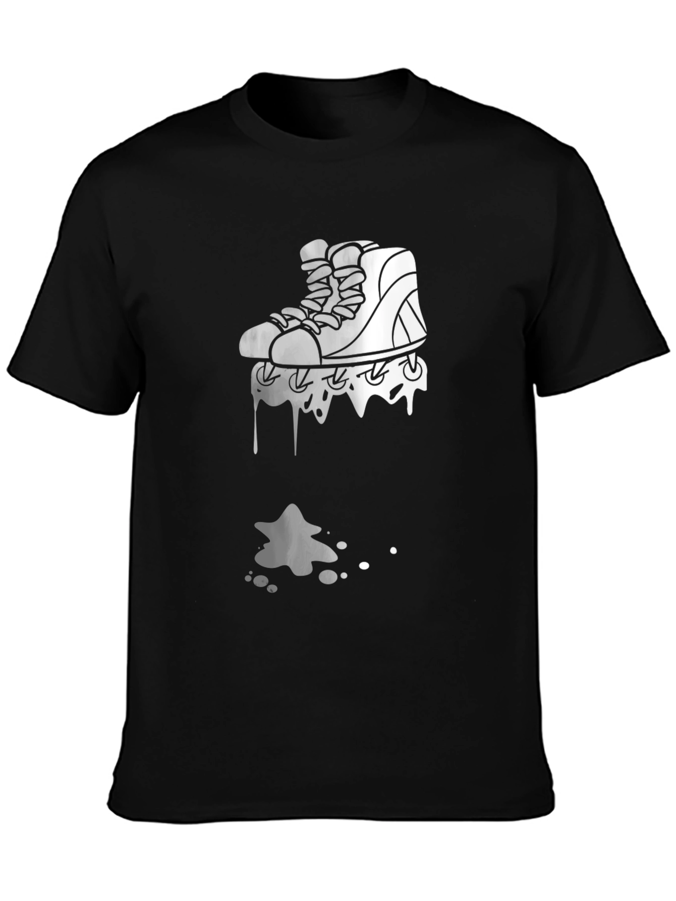 Skate Drip Black Graphic Tee