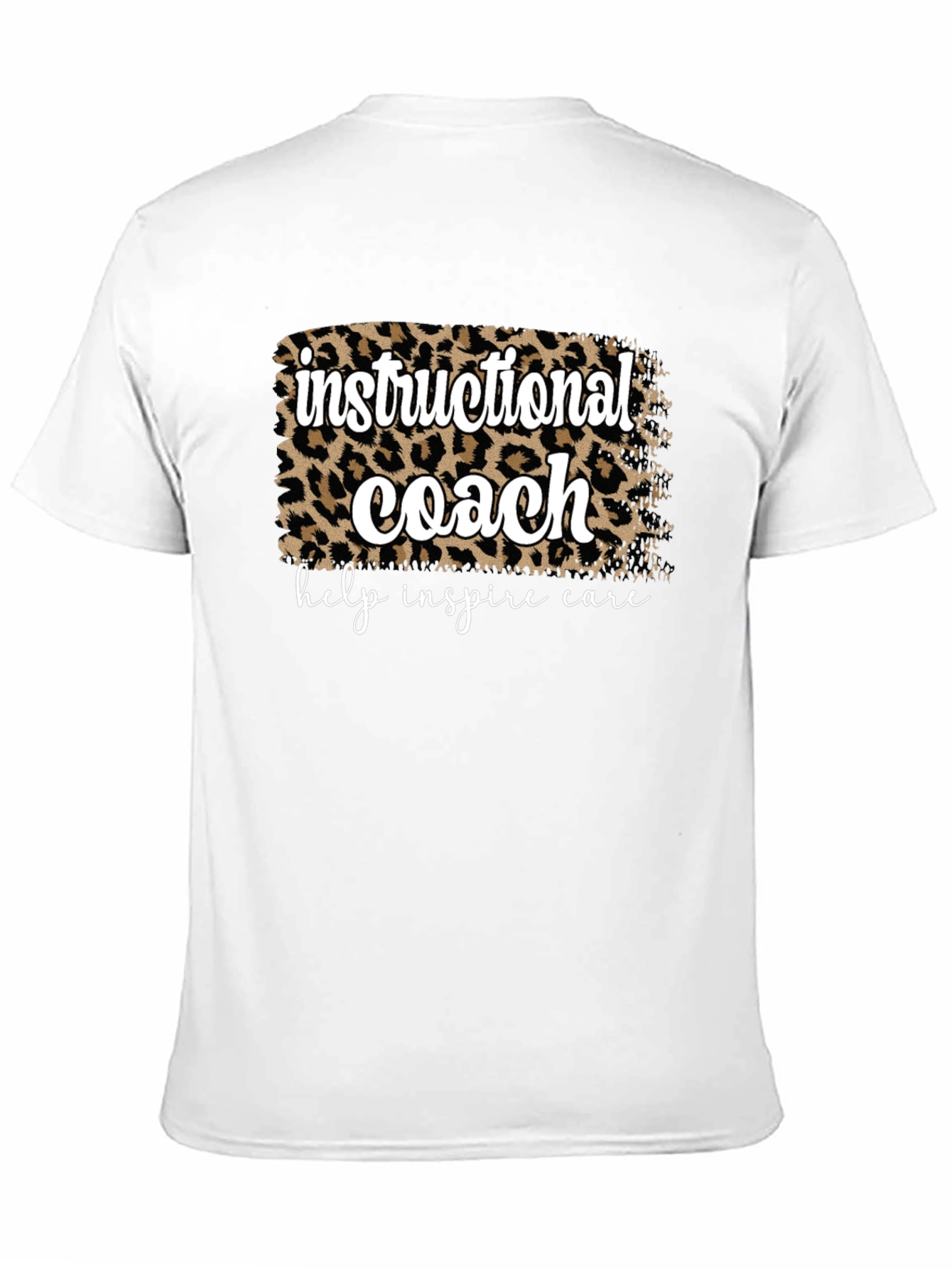 Instructional Coach Leopard Print T-Shirt