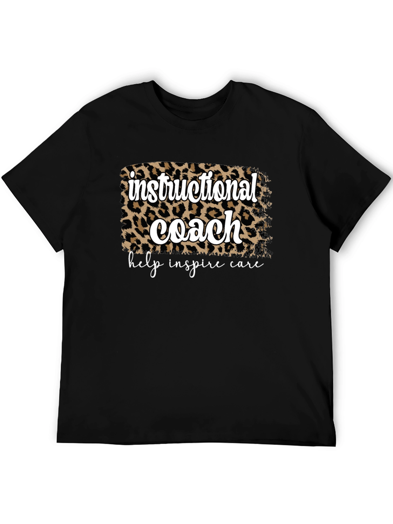 Instructional Coach Leopard Print T-Shirt