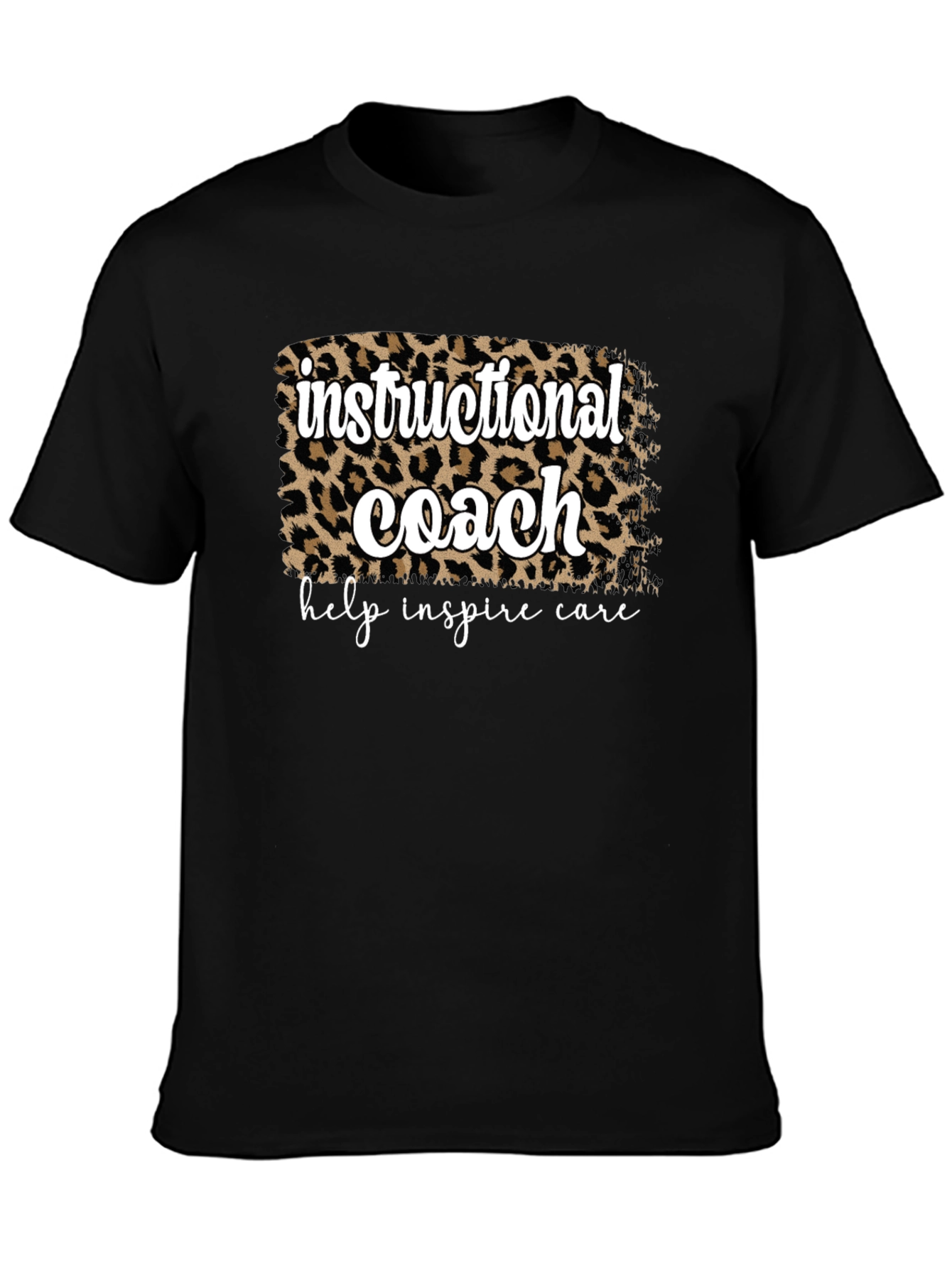 Instructional Coach Leopard Print T-Shirt