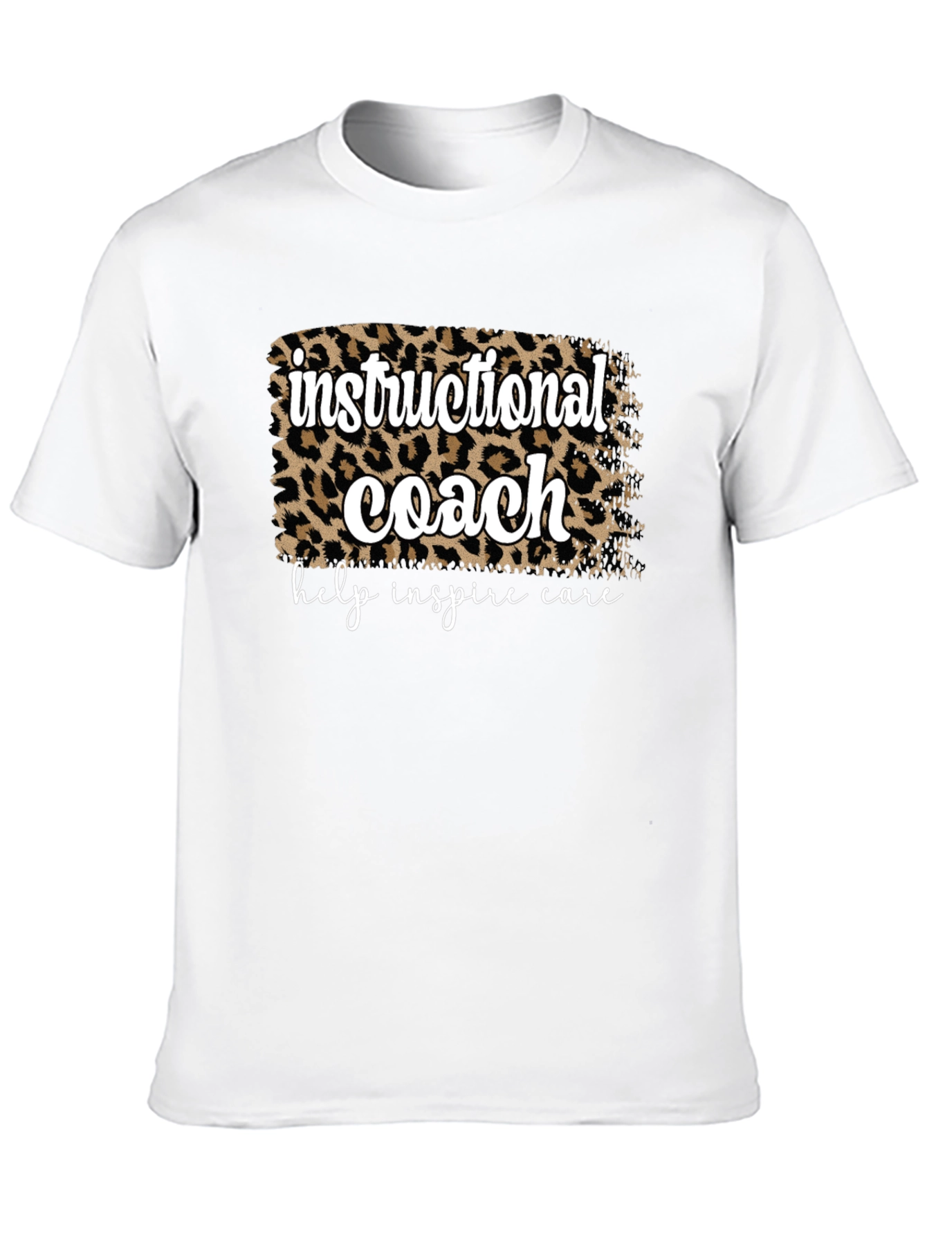 Instructional Coach Leopard Print T-Shirt