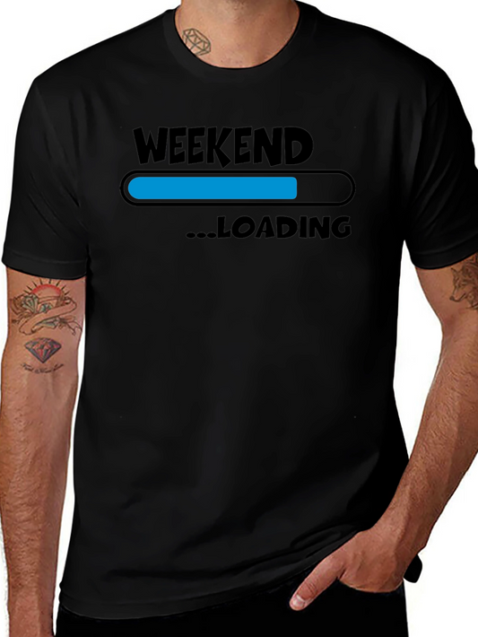 Weekend Loading T-Shirt - Black Graphic Tee