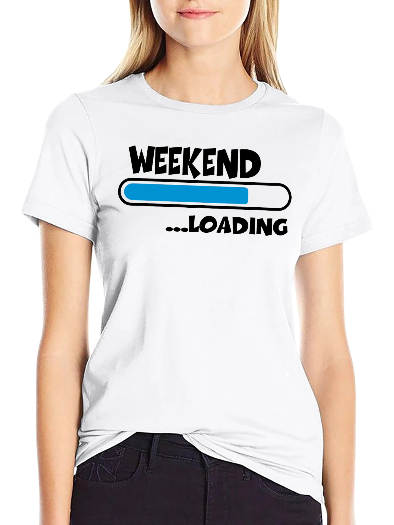 Weekend Loading T-Shirt - Black Graphic Tee