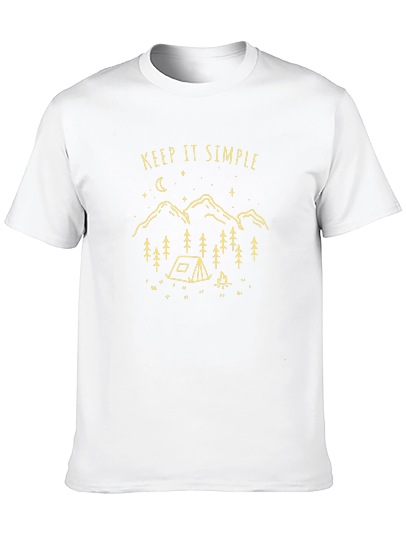 Keep It Simple Graphic T-Shirt - Black