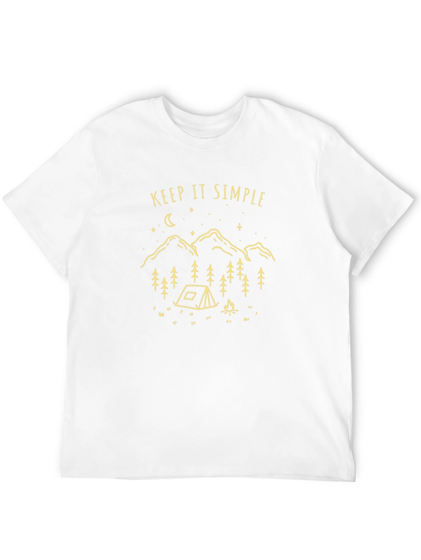 Keep It Simple Graphic T-Shirt - Black