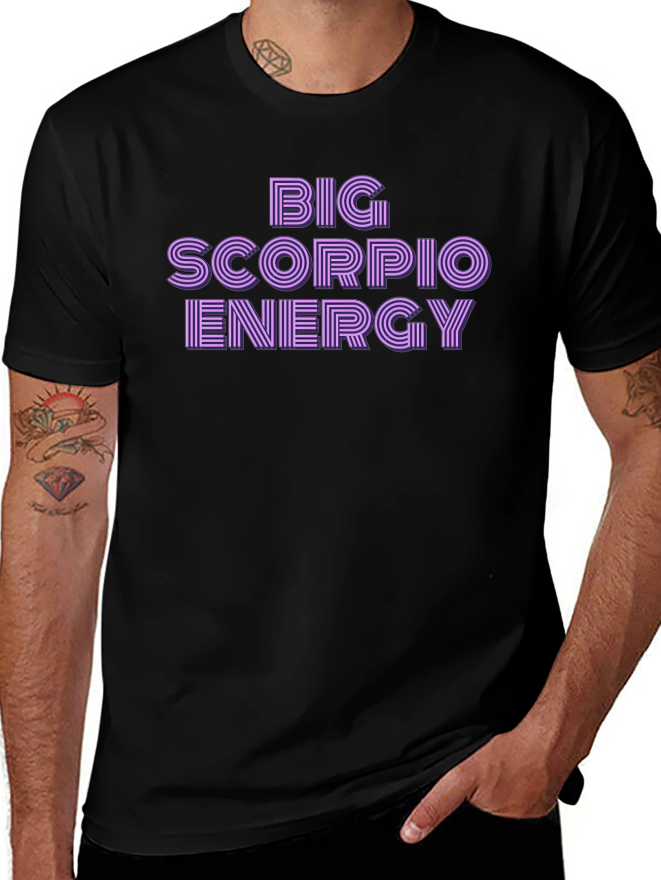 Big Scorpio Energy Black T-Shirt