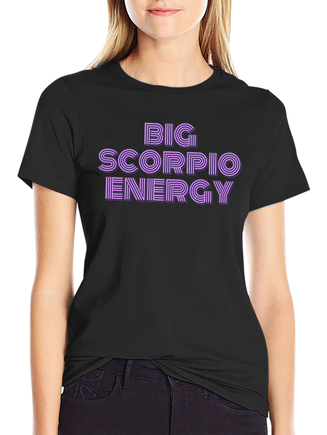 Big Scorpio Energy Black T-Shirt