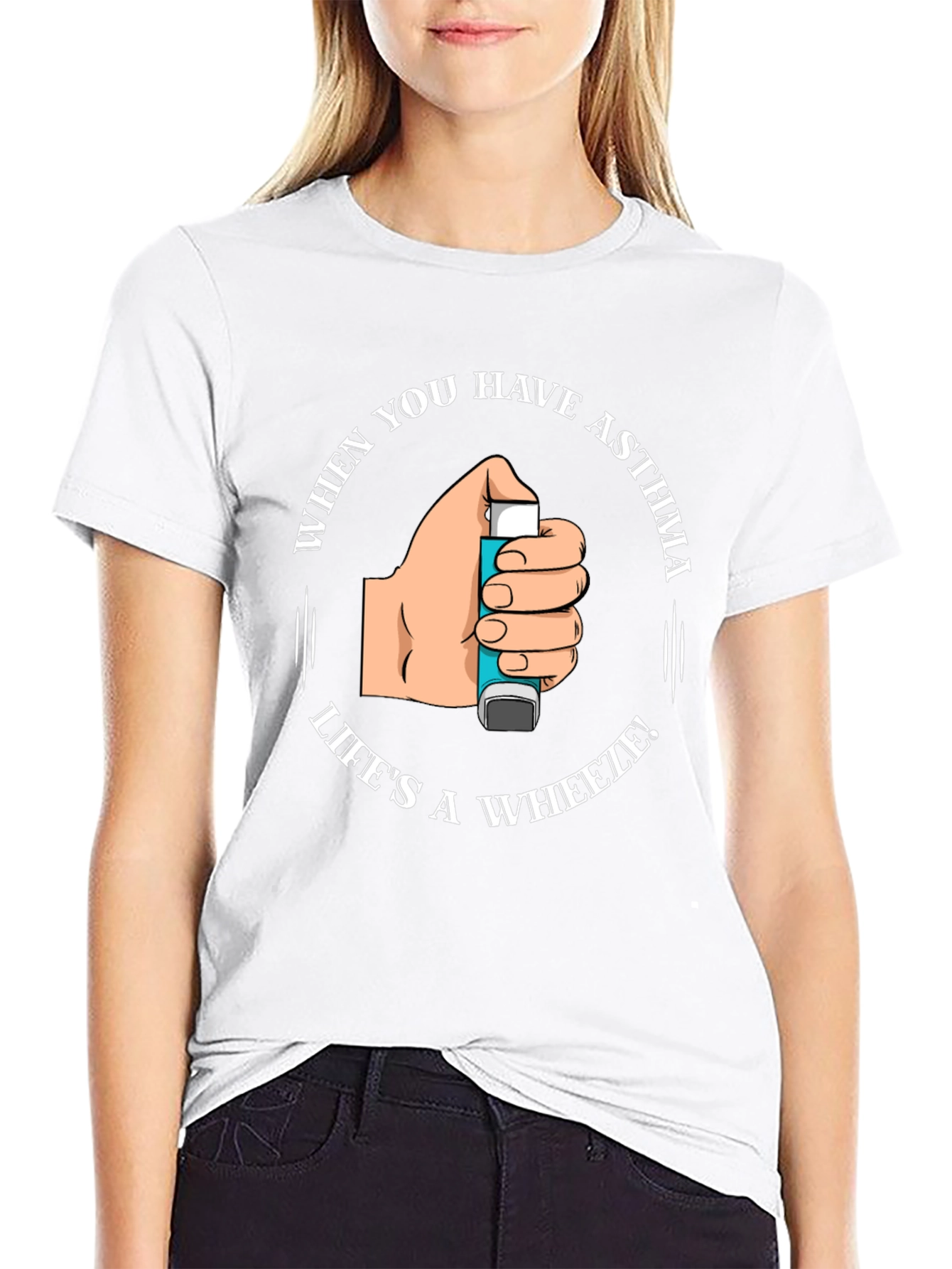 Asthma Awareness T-Shirt - Lifes a Wheeze