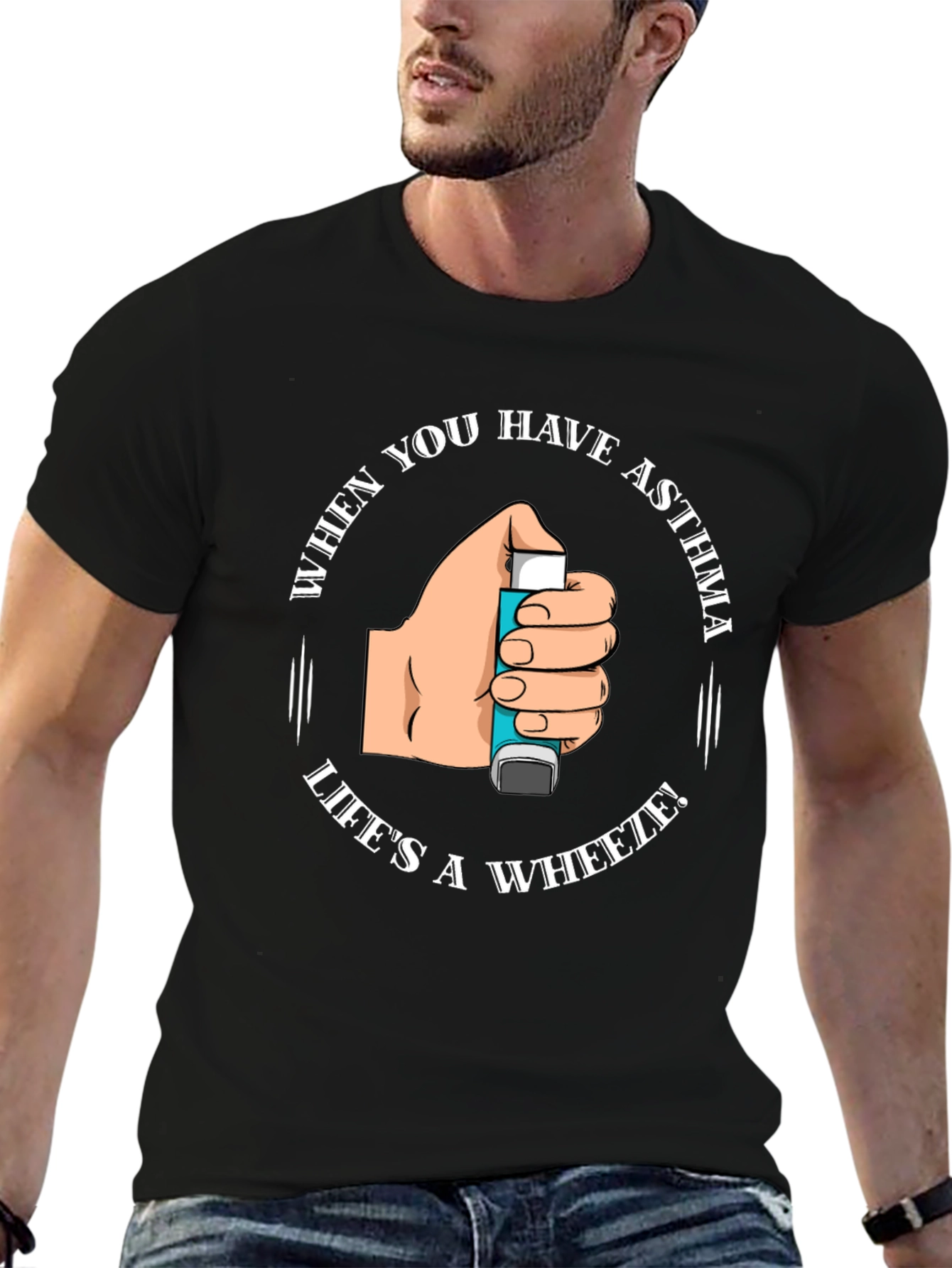 Asthma Awareness T-Shirt - Lifes a Wheeze