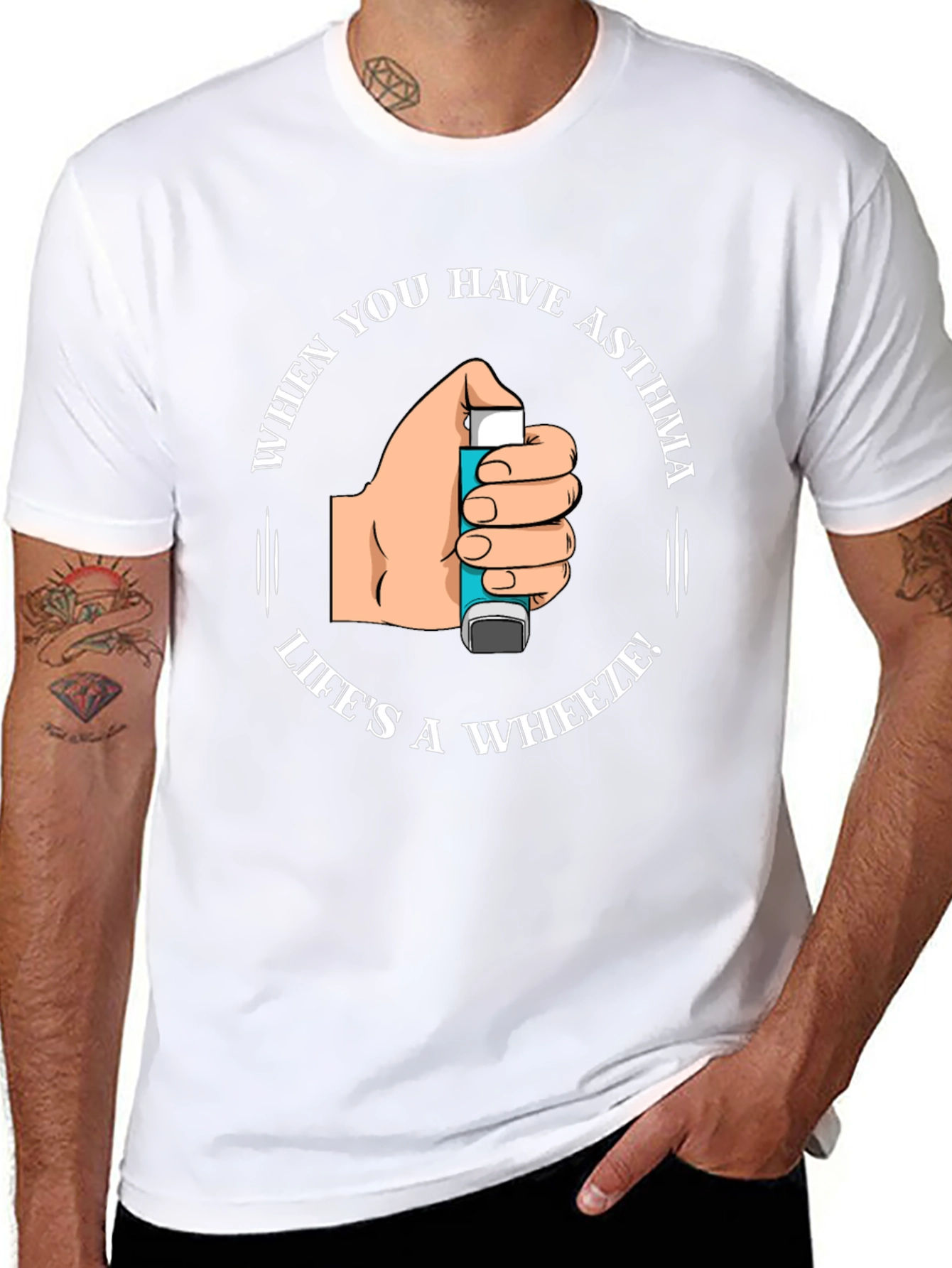 Asthma Awareness T-Shirt - Lifes a Wheeze