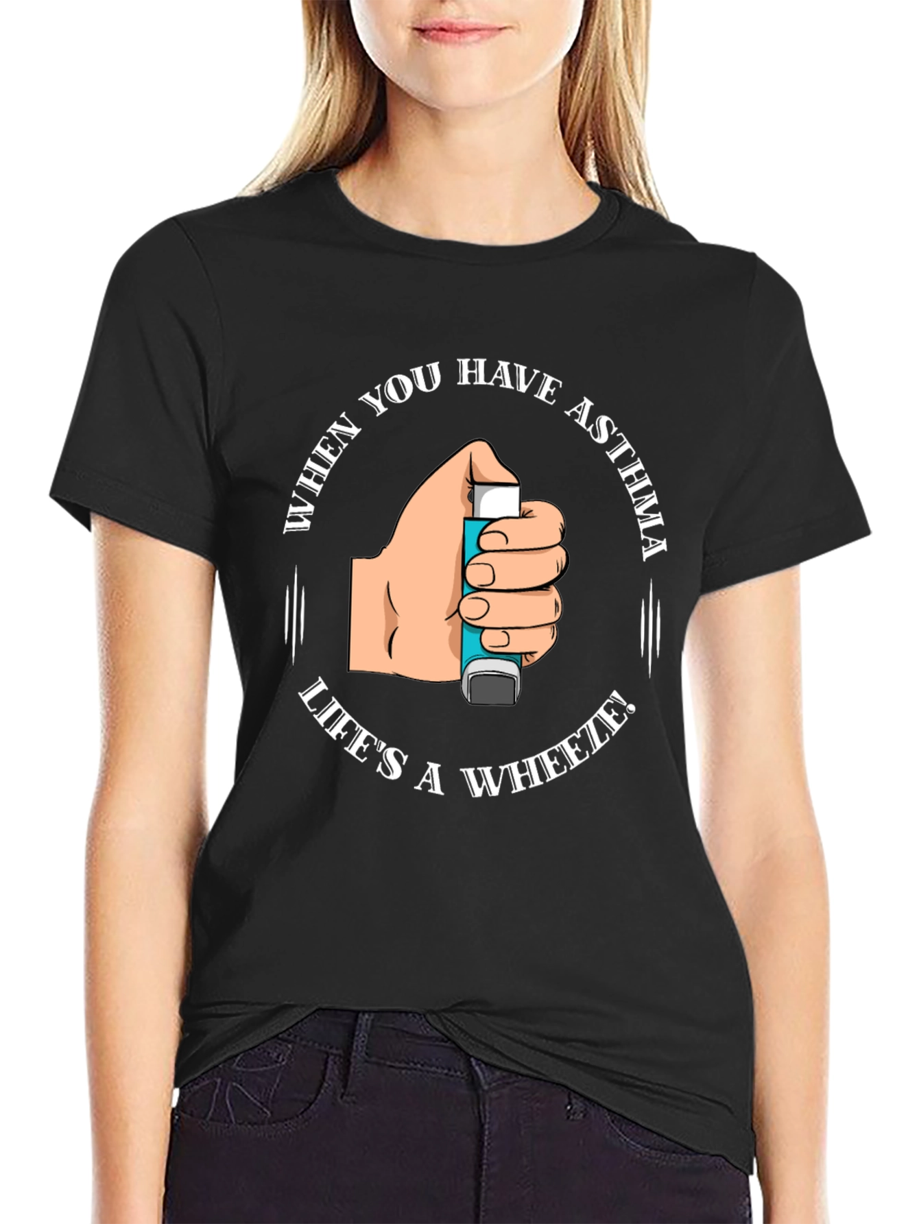 Asthma Awareness T-Shirt - Lifes a Wheeze
