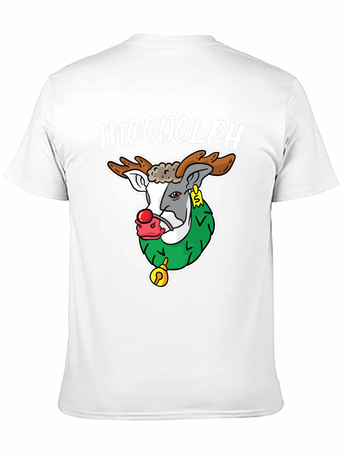 Moonolph Funny Reindeer T-Shirt - Holiday Graphic Tee