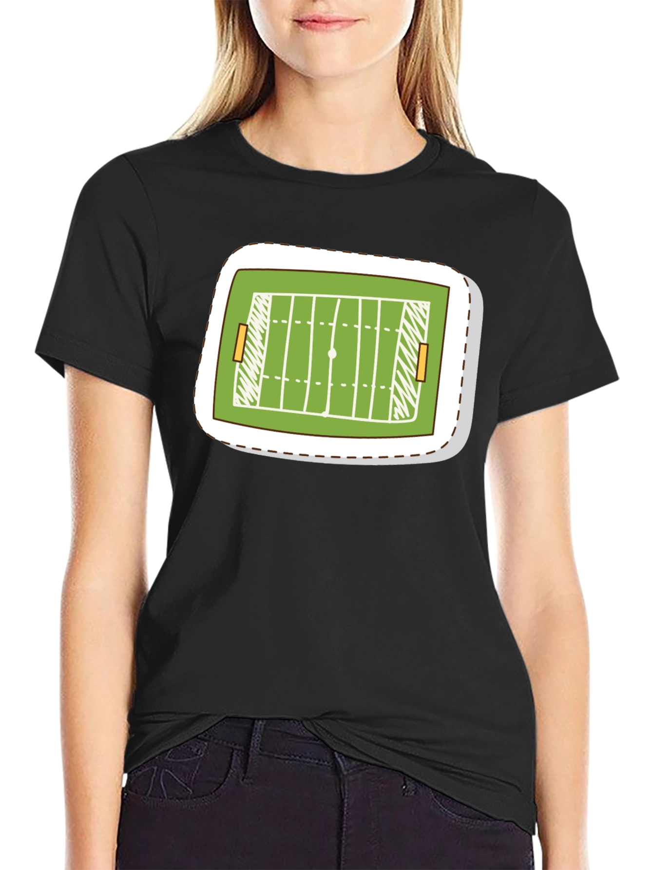 Football Field T-Shirt - Touchdown Style!