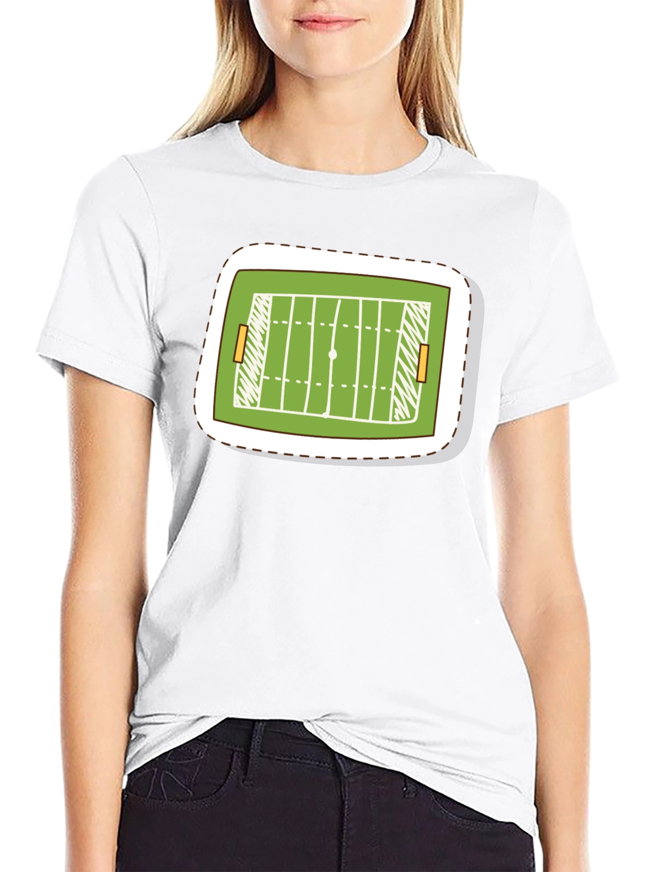 Football Field T-Shirt - Touchdown Style!