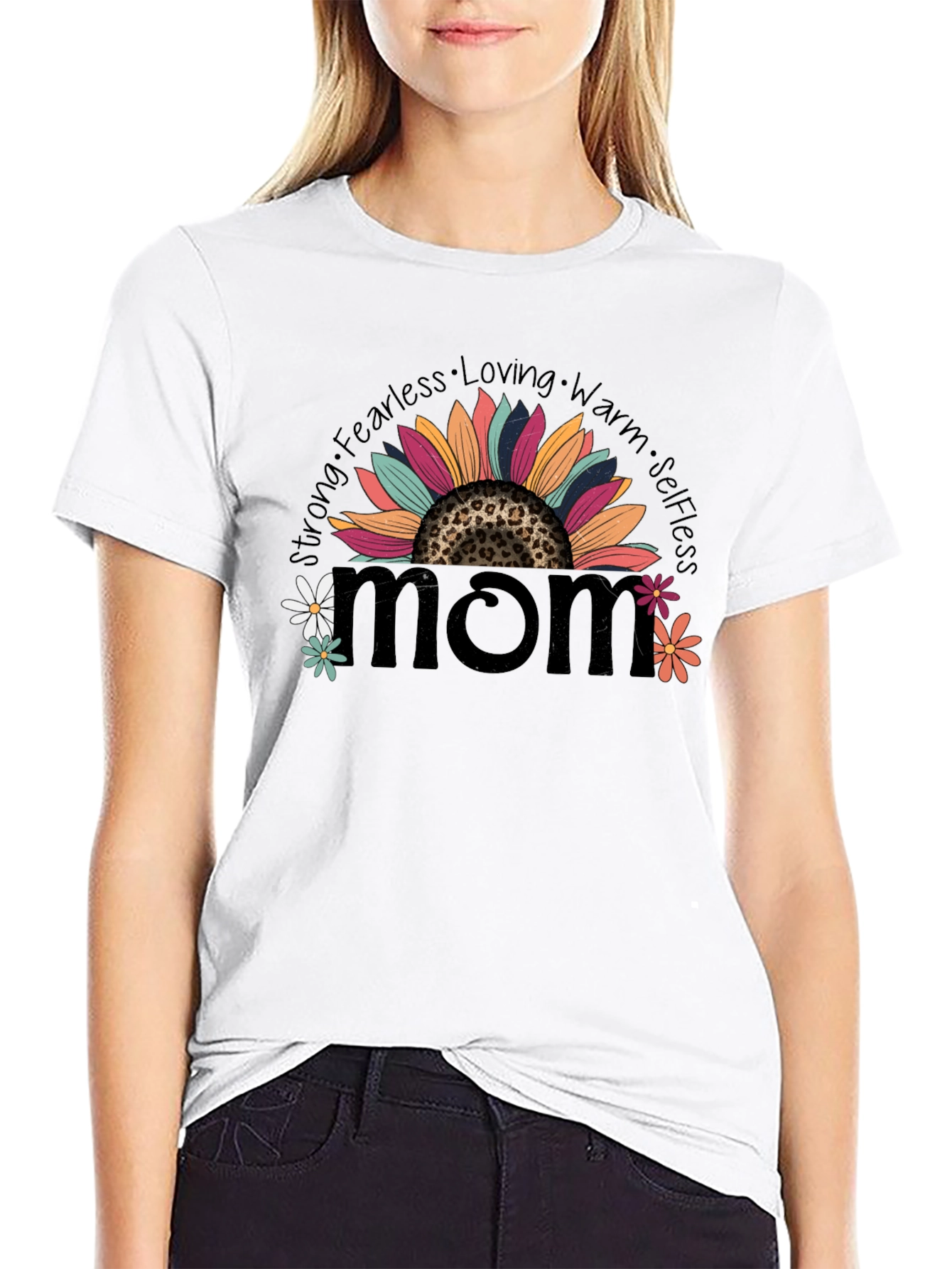 Sunflower Mom Graphic T-Shirt