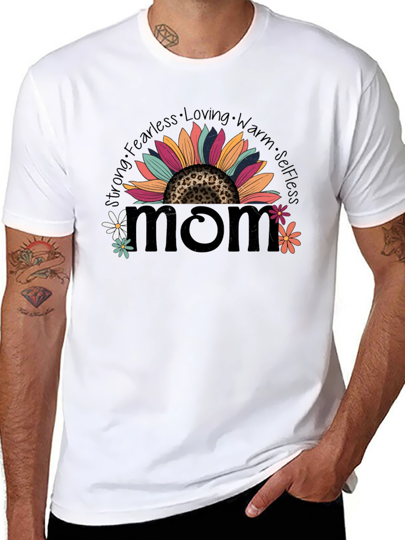 Sunflower Mom Graphic T-Shirt