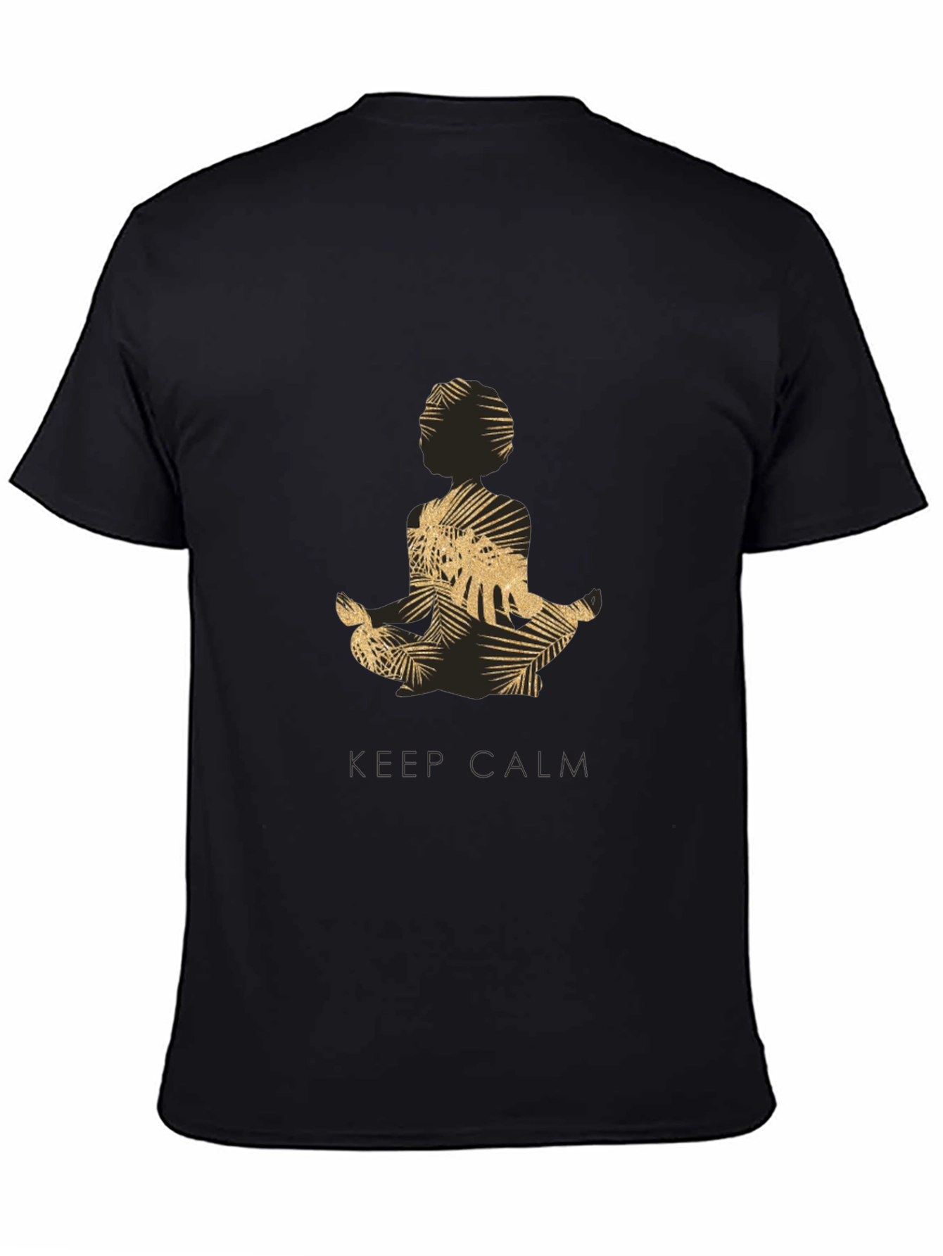 Keep Calm Meditation T-Shirt - Mens Black Graphic Tee