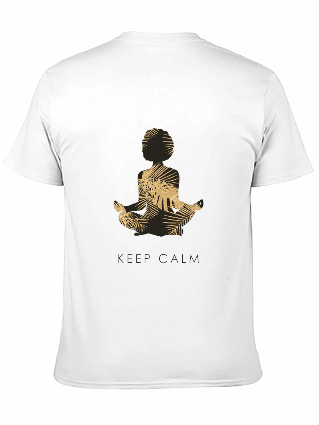 Keep Calm Meditation T-Shirt - Mens Black Graphic Tee