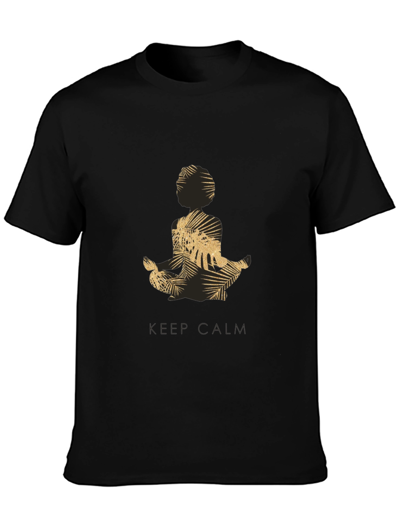 Keep Calm Meditation T-Shirt - Mens Black Graphic Tee