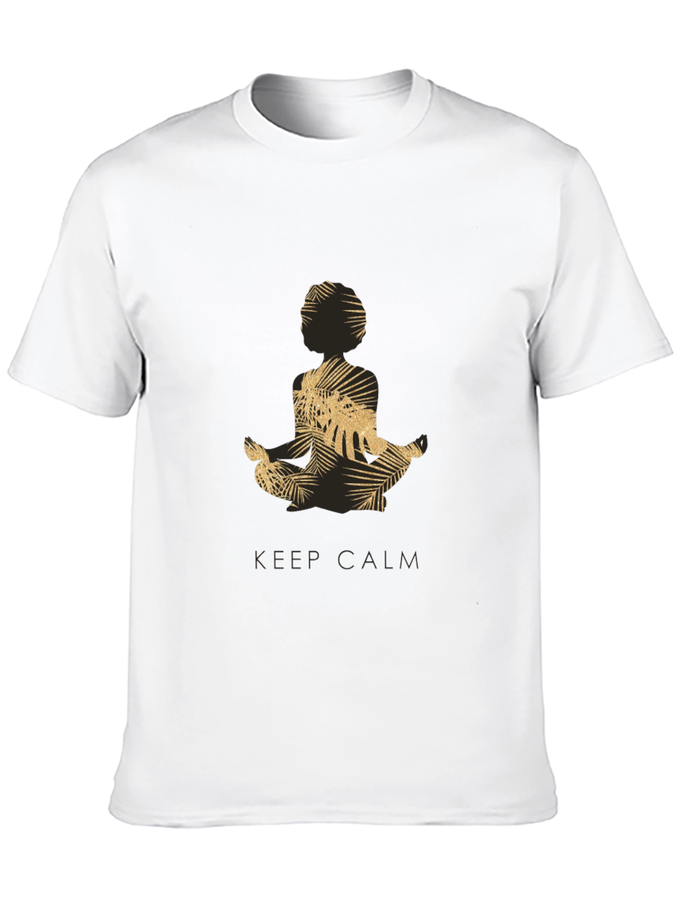 Keep Calm Meditation T-Shirt - Mens Black Graphic Tee