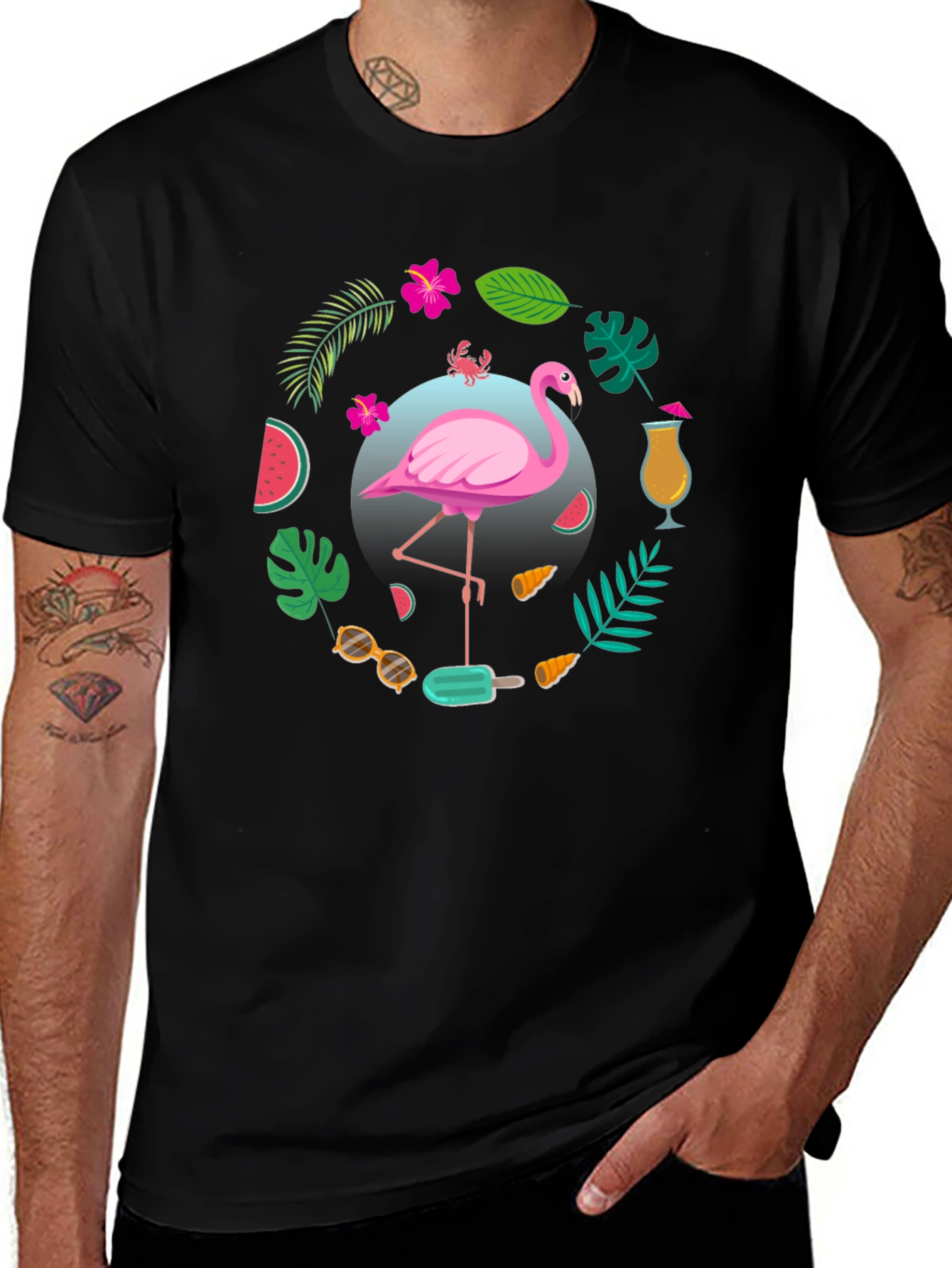 Tropical Flamingo T-Shirt