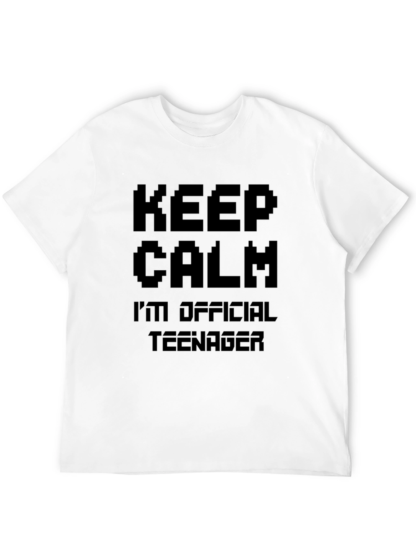 Keep Calm Official Teenager Black Graphic Tee