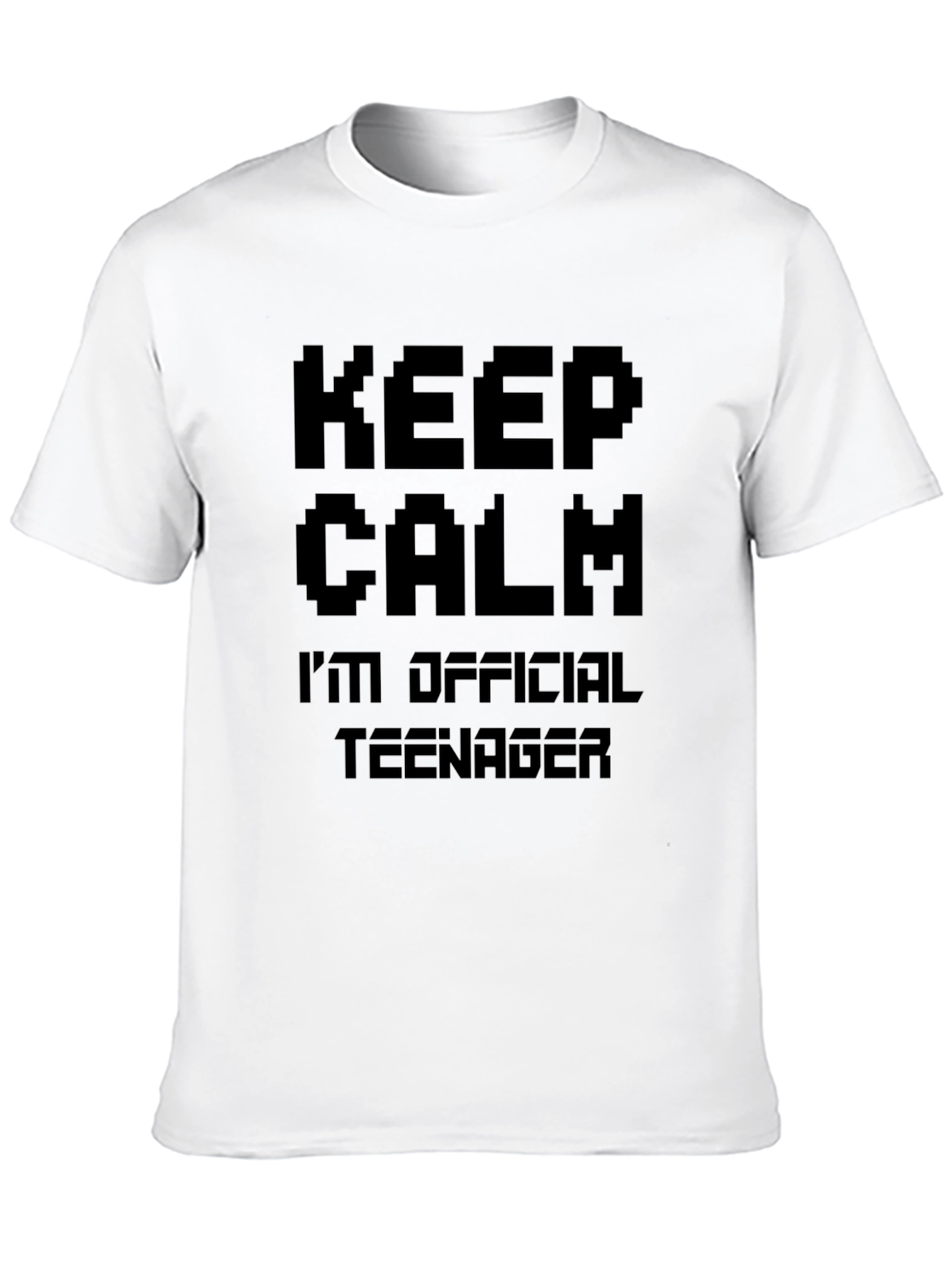 Keep Calm Official Teenager Black Graphic Tee