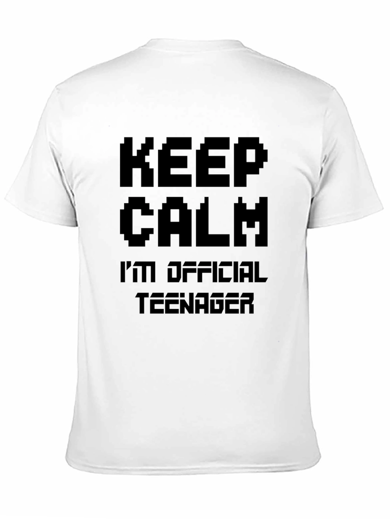 Keep Calm Official Teenager Black Graphic Tee
